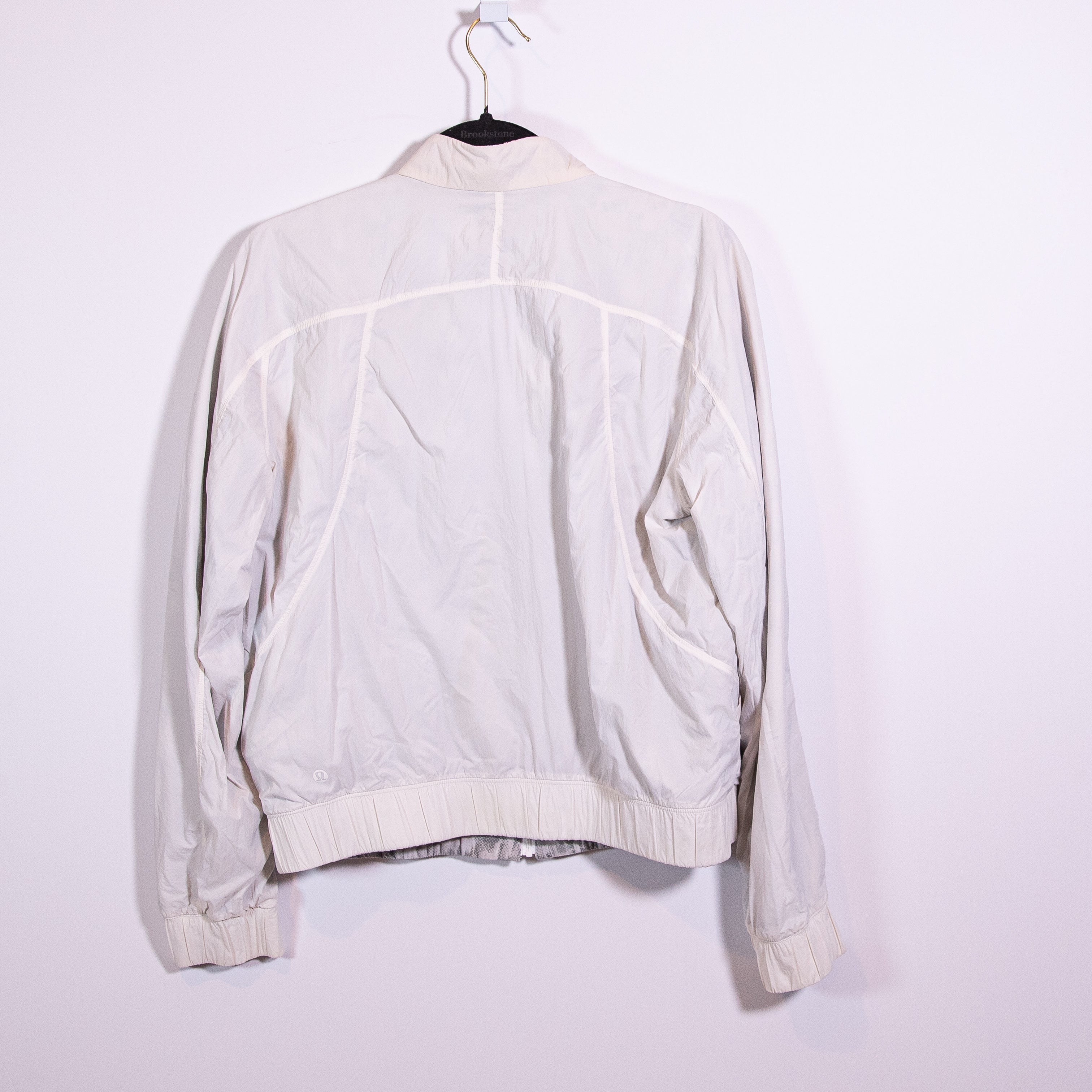 Lululemon Women's Bombs Away Full Zip Reversible Jacket City Breeze White Multi