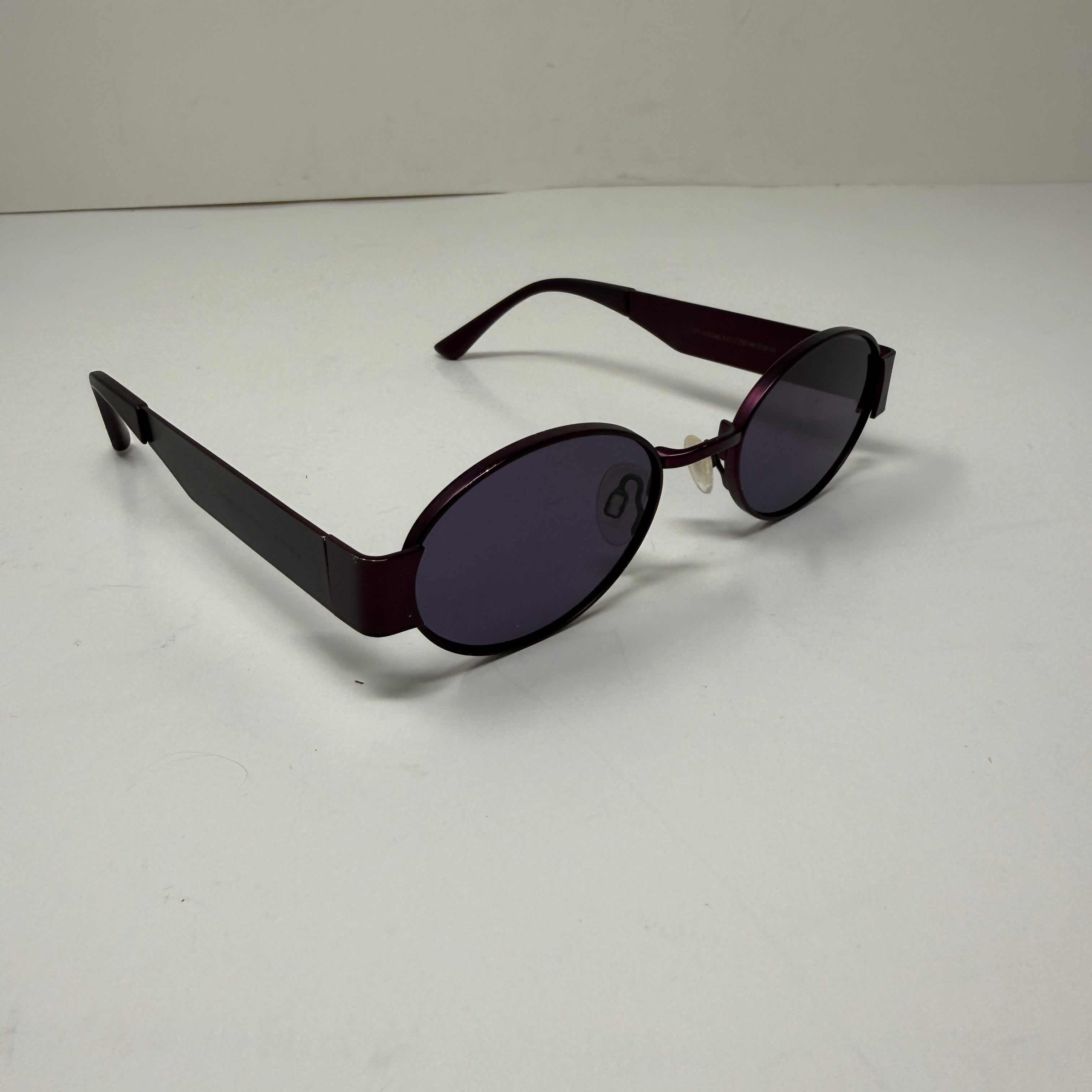 Carolina Lemke x Kim Kardashian West Round Lenses Metal Frame Purple Sunglasses