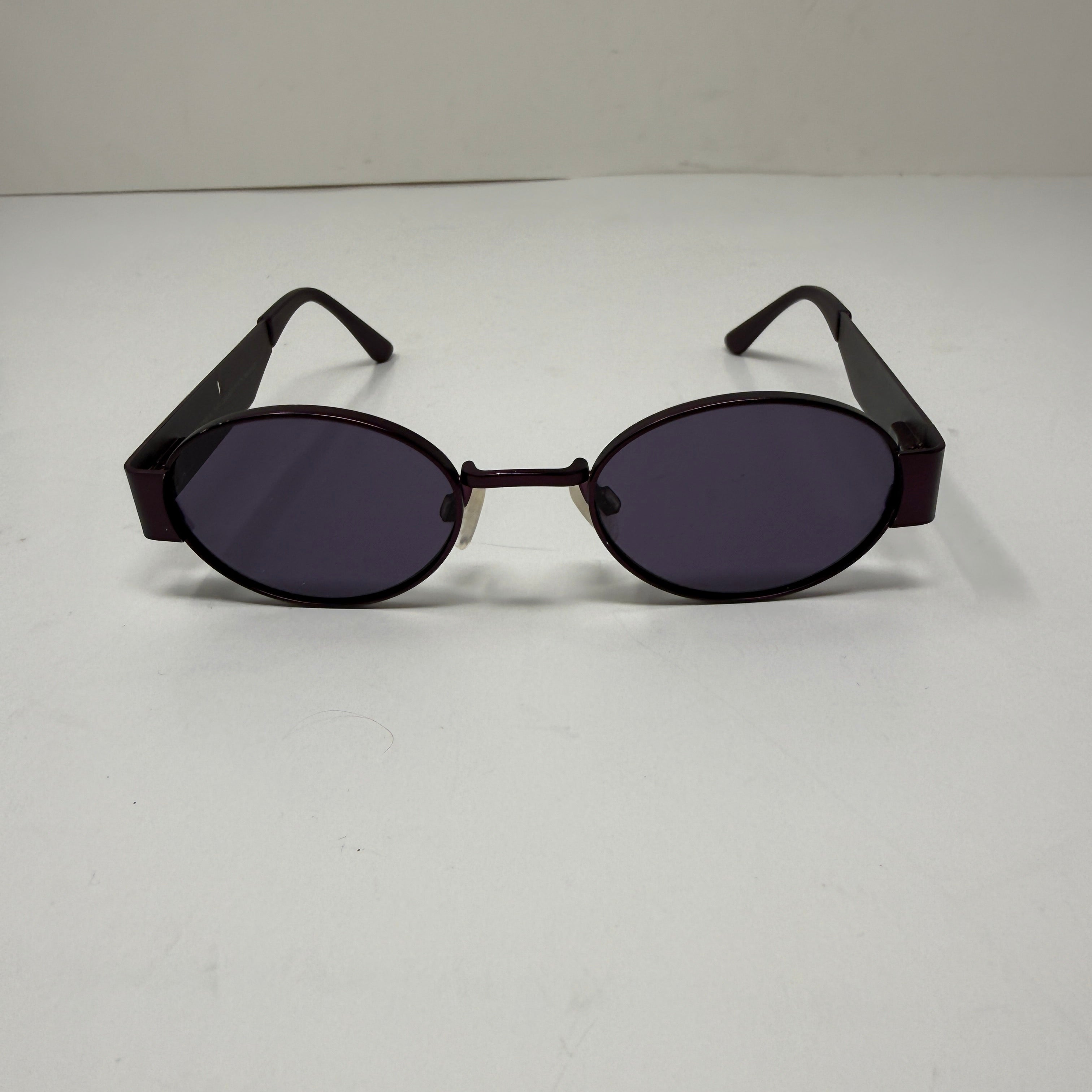 Carolina Lemke x Kim Kardashian West Round Lenses Metal Frame Purple Sunglasses
