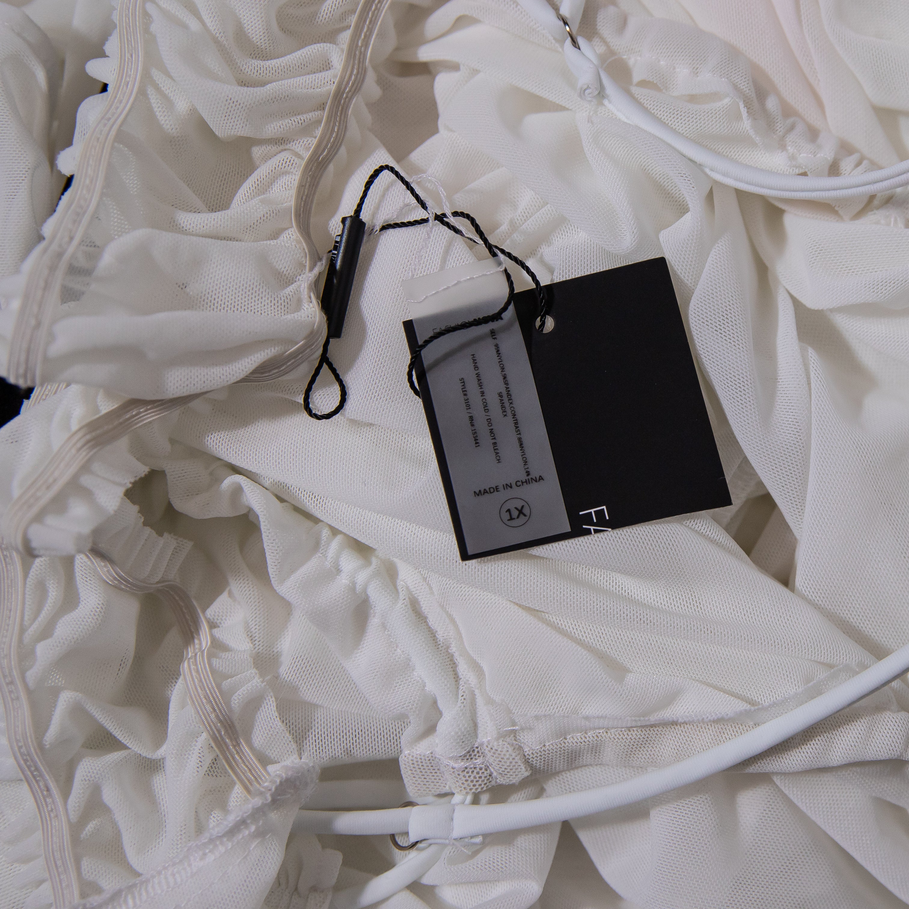 NEW Fashion Nova Summers With You Sheer Swim Cover Up Strappy Maxi Dress White