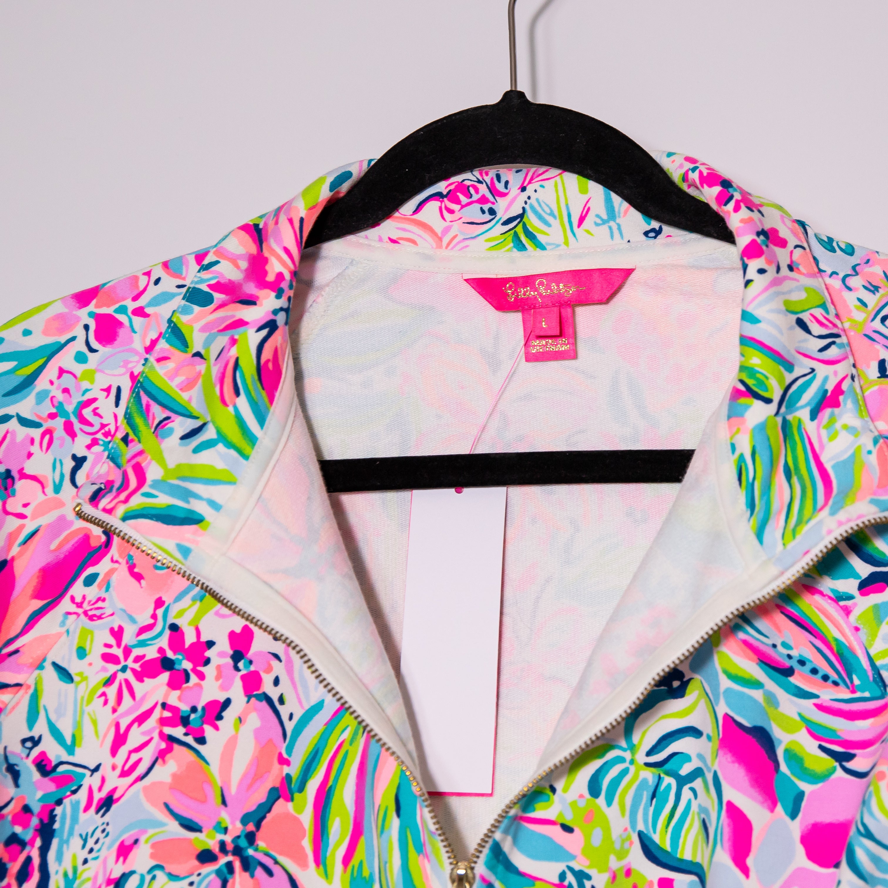 NEW Lilly Pulitzer UPF 50+ Skipper Popover Sweater Lilly's Favorite Things Print