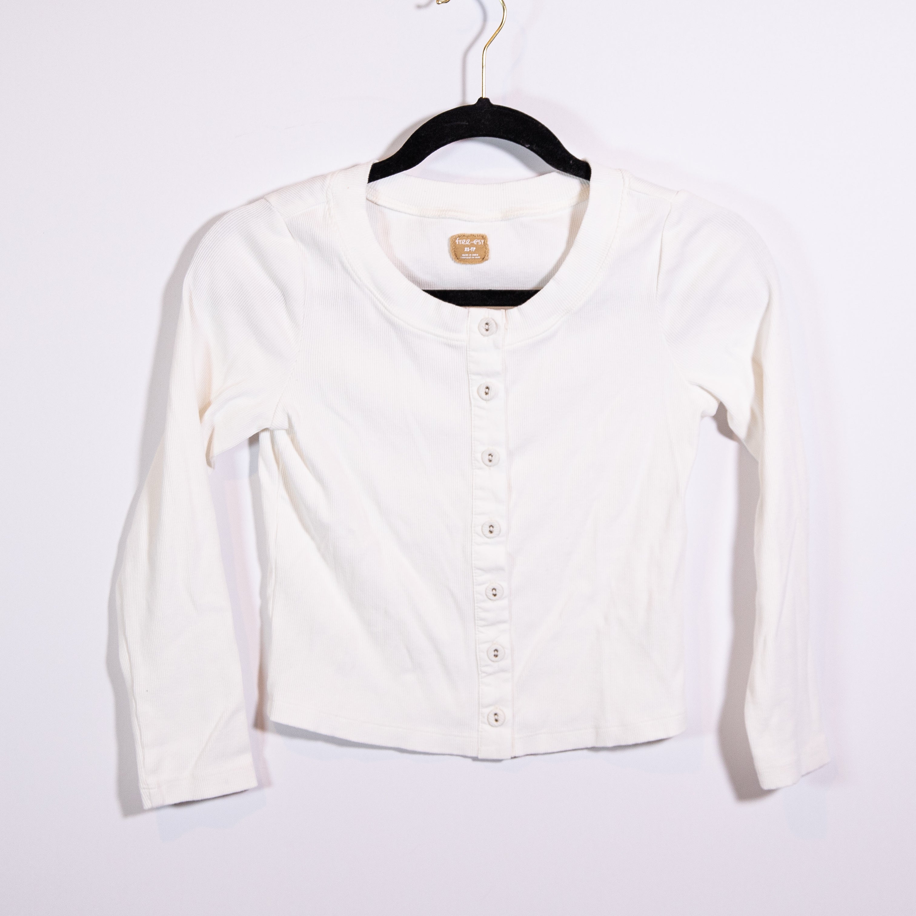 Free People x Free-Est Perfect Tones Cotton Blend Ribbed Knit Stretch Sweater XS