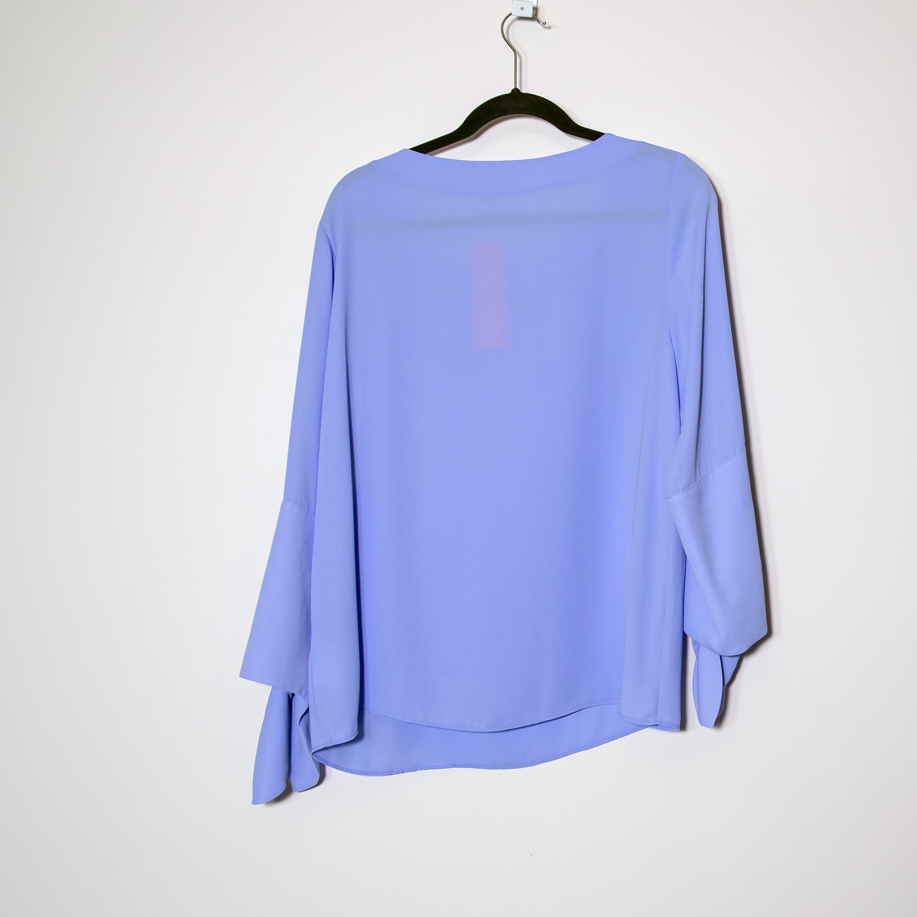 NEW Lilly Pulitzer Langston Top Chiffon Blouse Periwinkle Purple Large