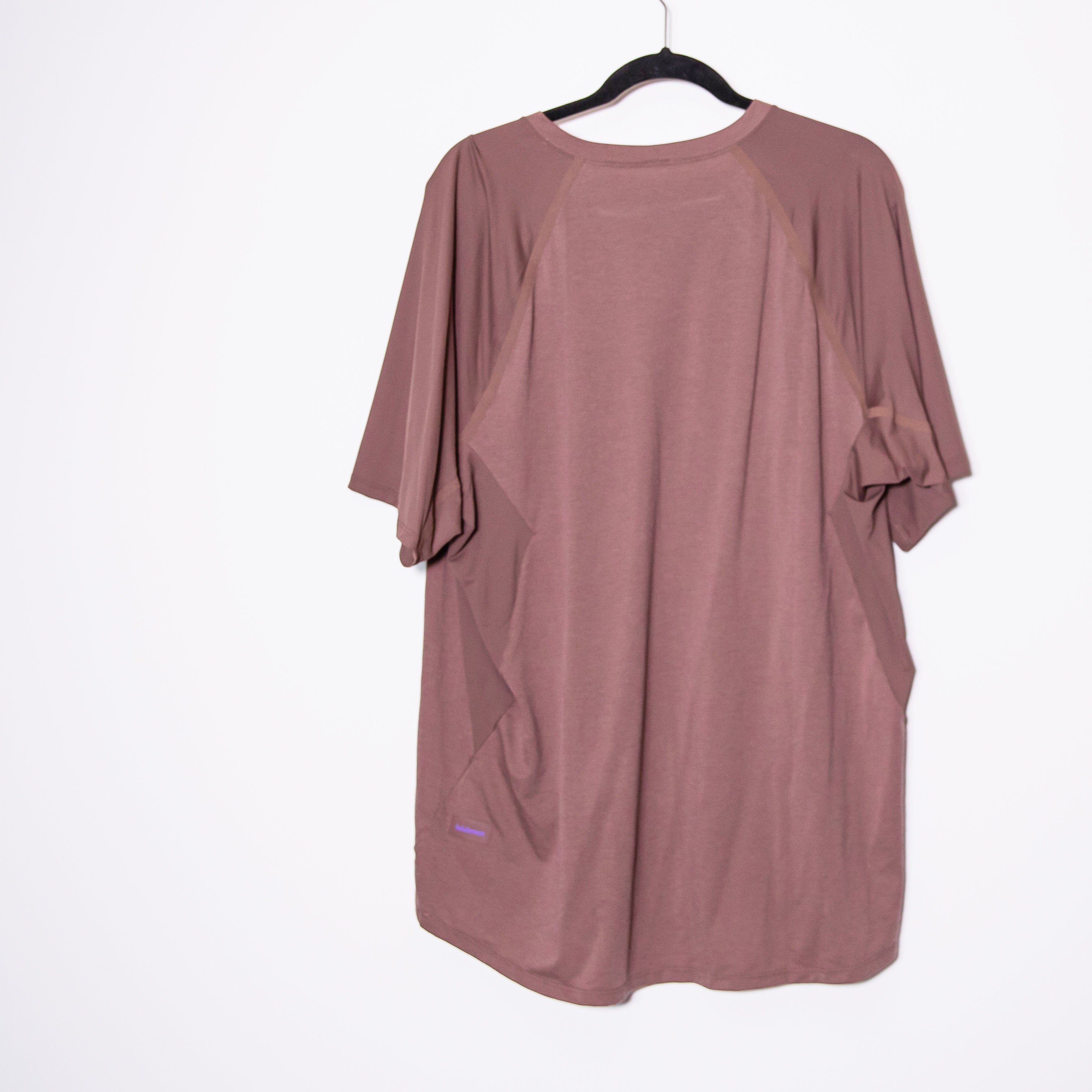 Lululemon Men's Ventilated Hiking Short Sleeve Shirt Top Dark Oxide Brown XXL