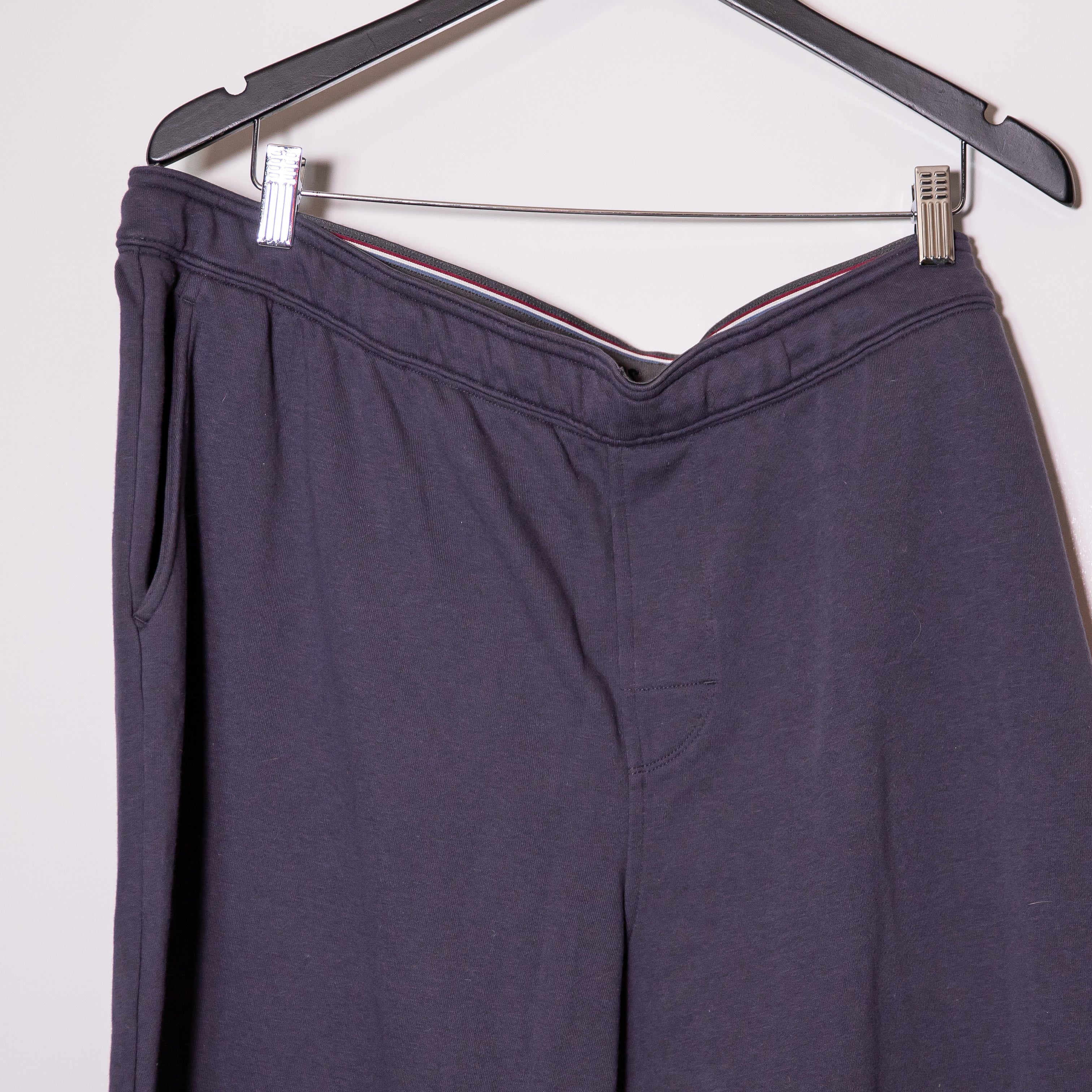Fourlaps x Peloton Men's Cotton Terry Lined Ankle Crop Joggers Pants Blue XXL