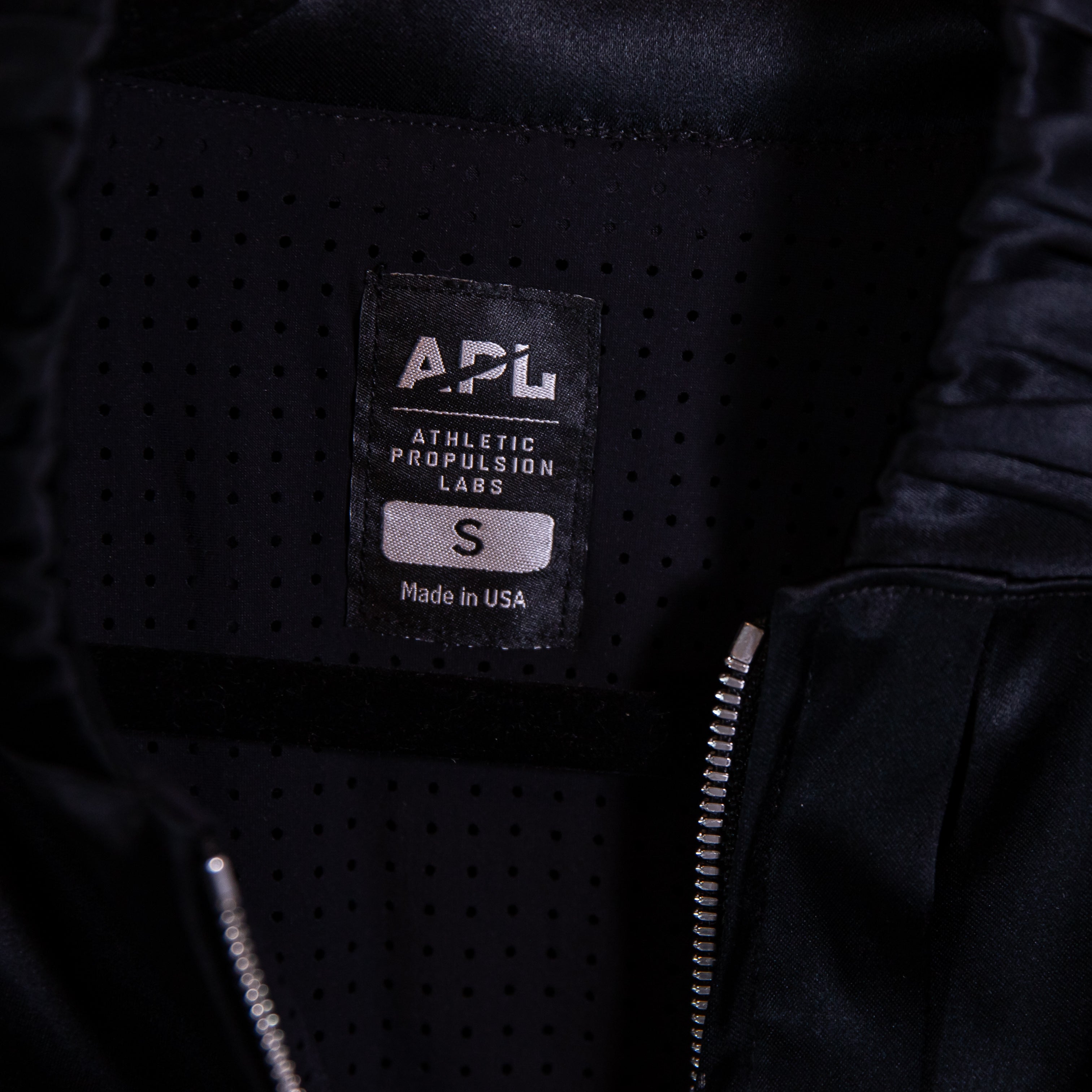 NEW APL Athletic Propulsion Labs The Perfect Bomber Satin Full Zip Jacket Small