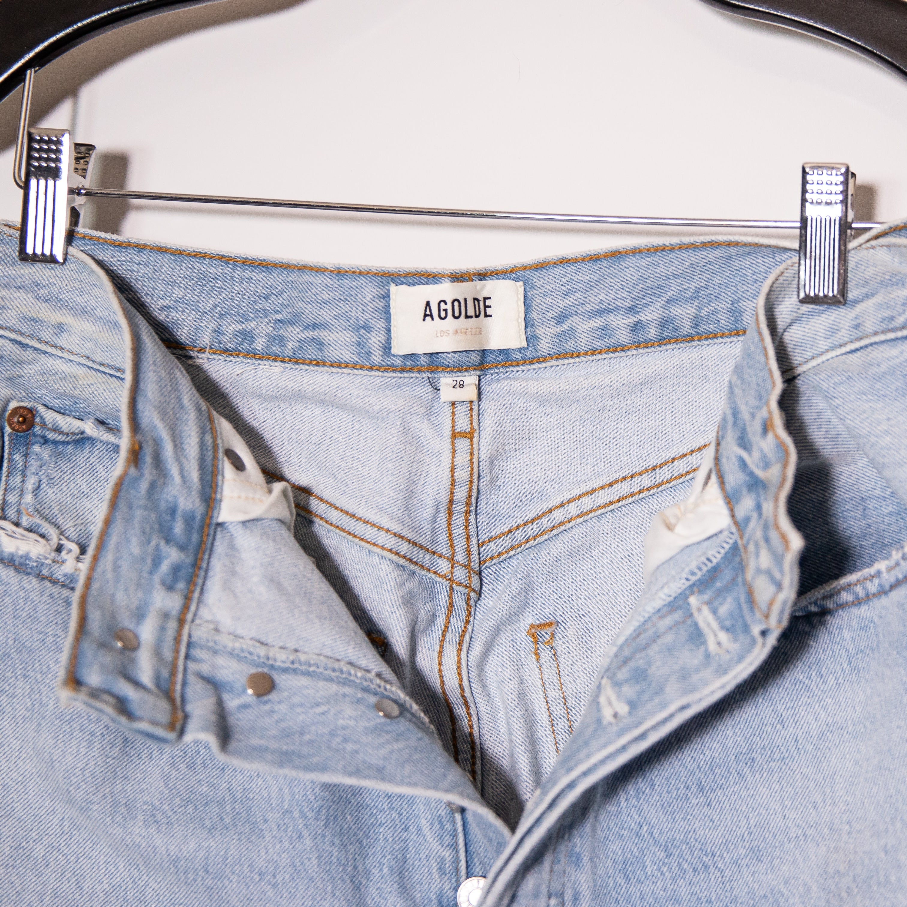 Agolde Women's 90s Pinch Waist Regenerative Cotton Straight Leg Denim Jeans 28