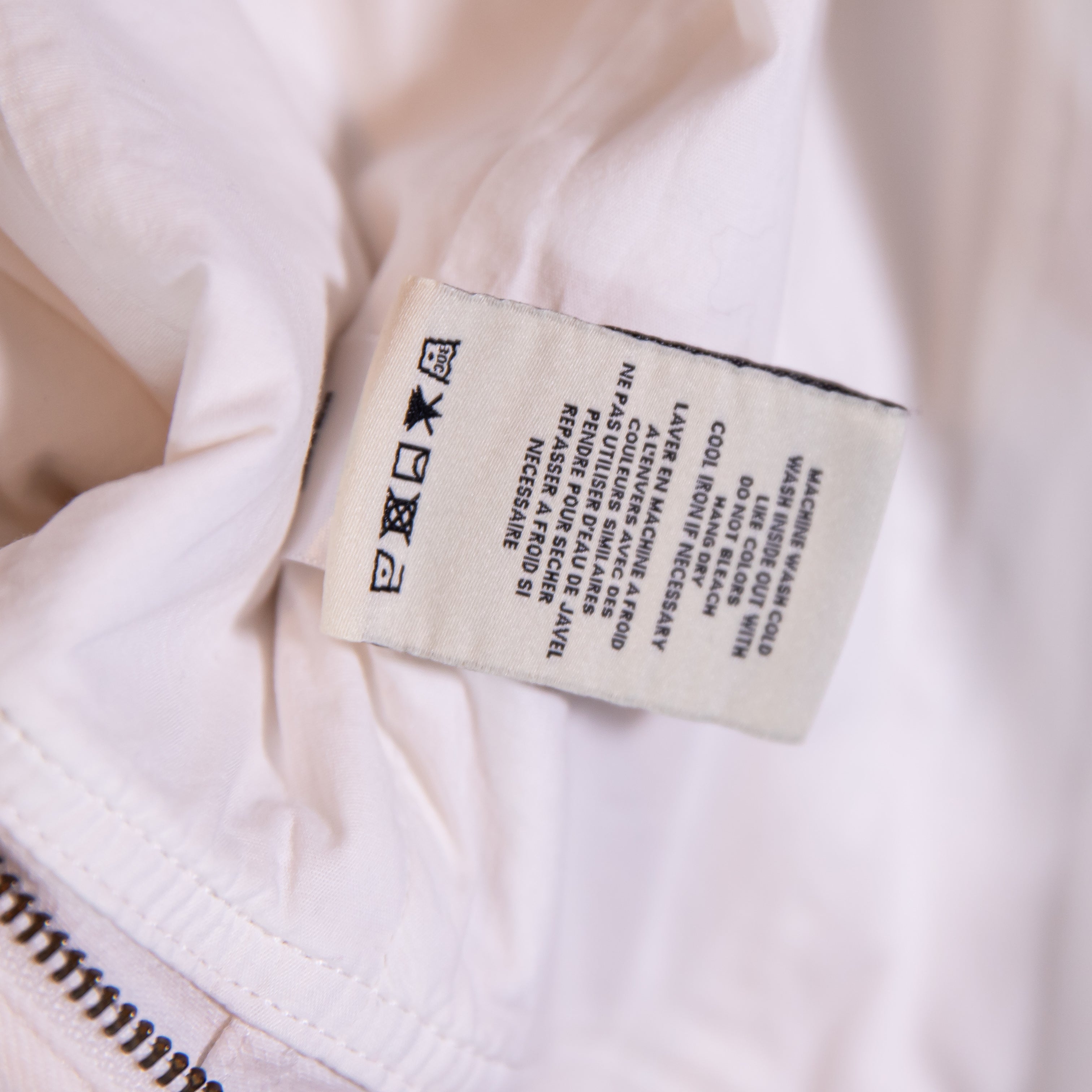 Alice + Olivia Thersa Zip Front Cotton Stretch Denim Tank Mini Dress White 2