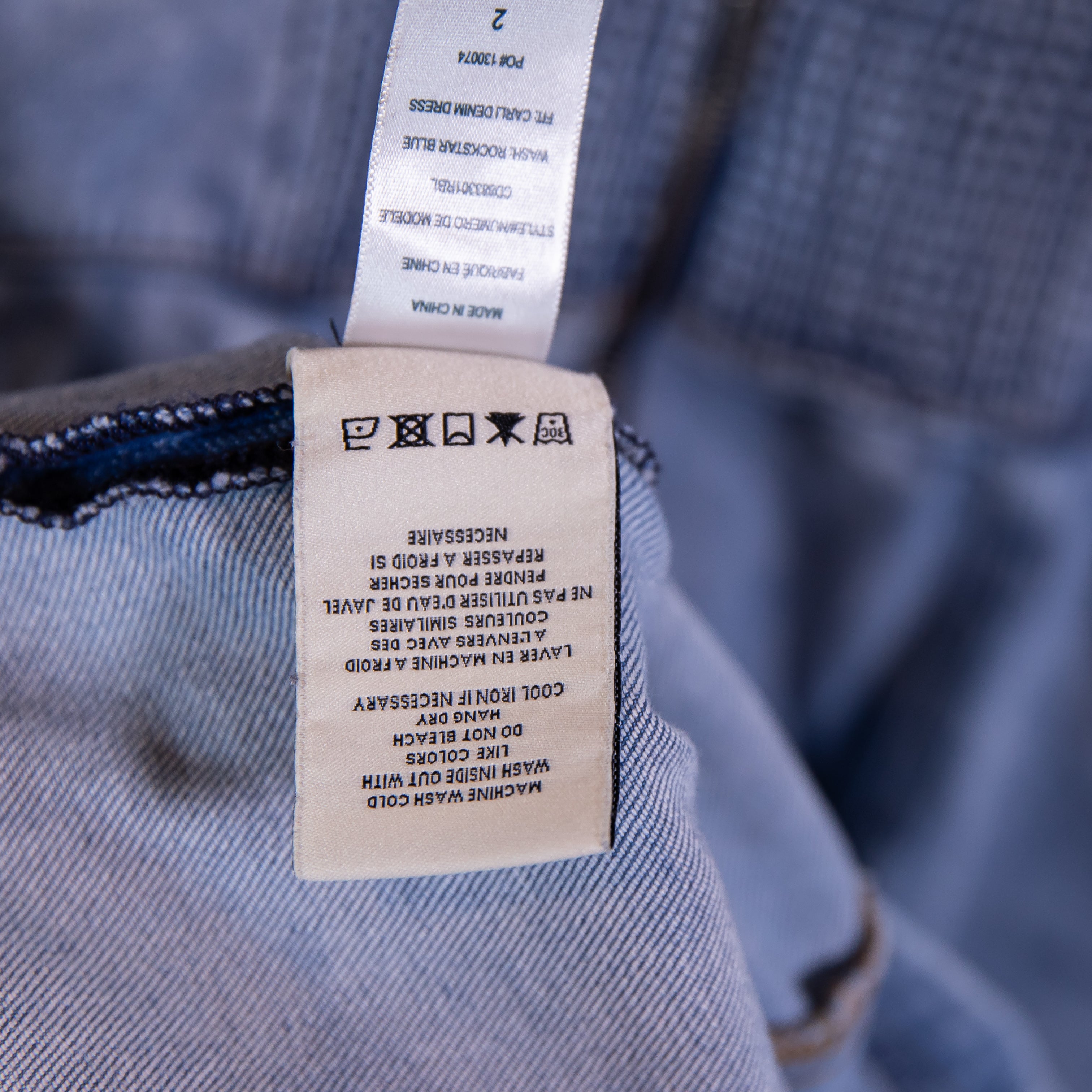 Alice + Olivia Carli Spaghetti Strap Tank Cotton Denim Mini Dress Rockstar 2