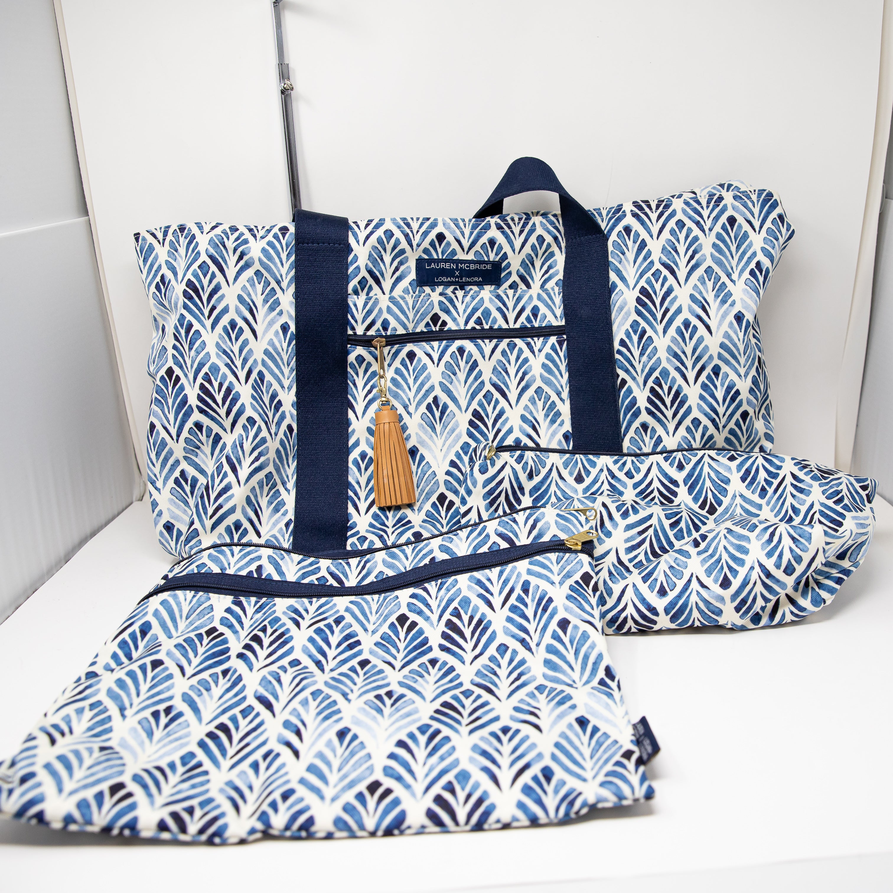 Lauren Mcbride x Logan Lenora Large Oversize Travel Duffel Weekender Bag Tote