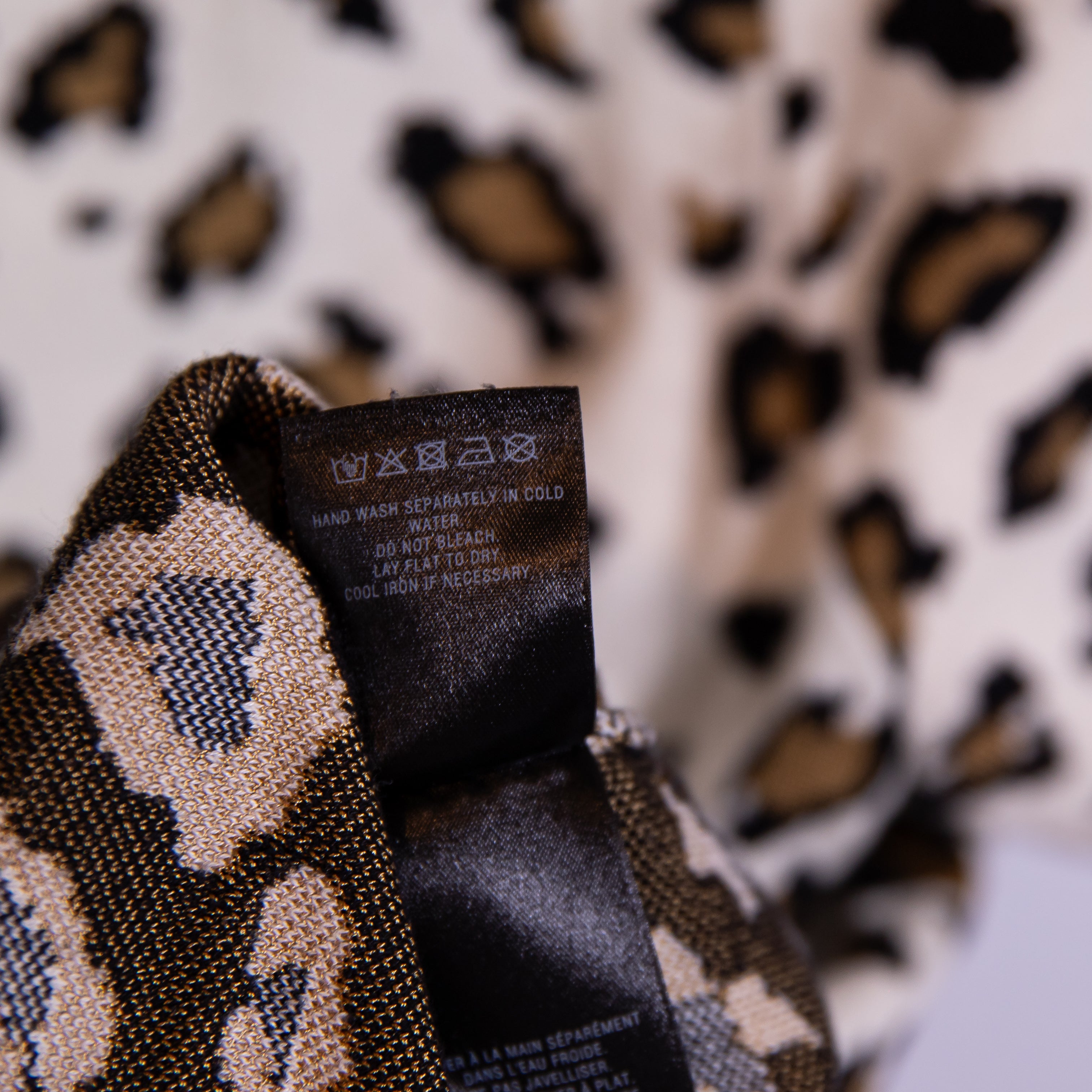 Field Flower Anthropologie Cheetah Leopard Animal Print Pattern Mock Sweater XL