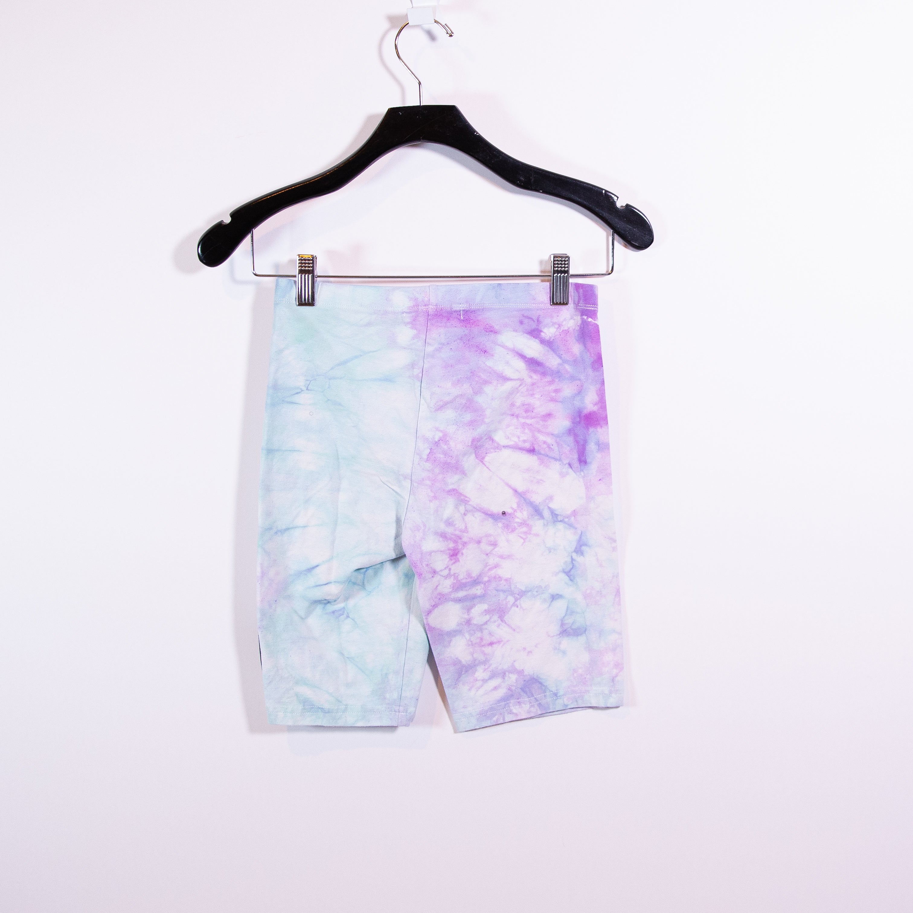 Danzy Sorbet Tie Dye Collection High Waisted Cotton Biker Lounge Shorts Small