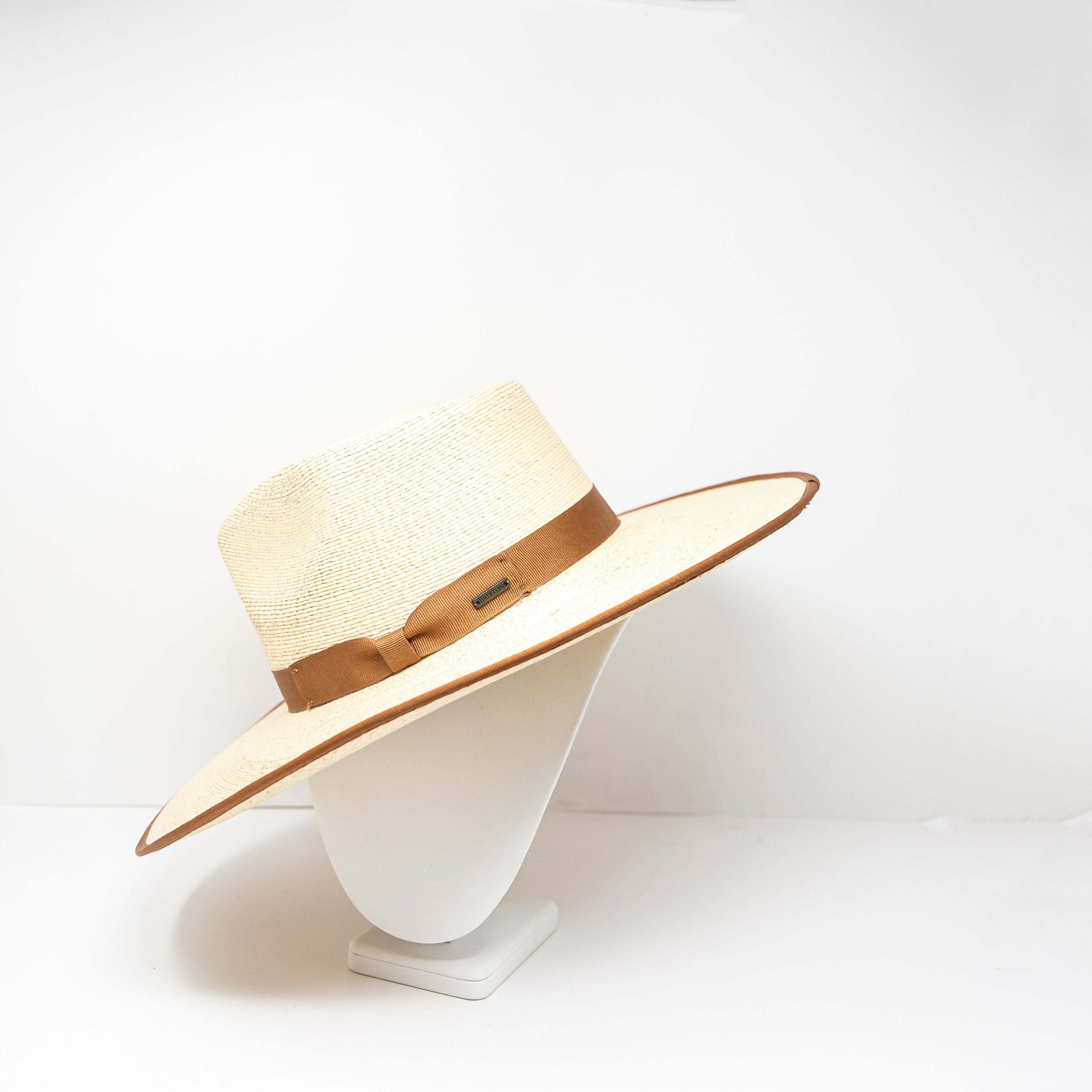 Brixton Jo Straw Rancher Fine Tripilla Palm Straw Woven Hat Natural XS