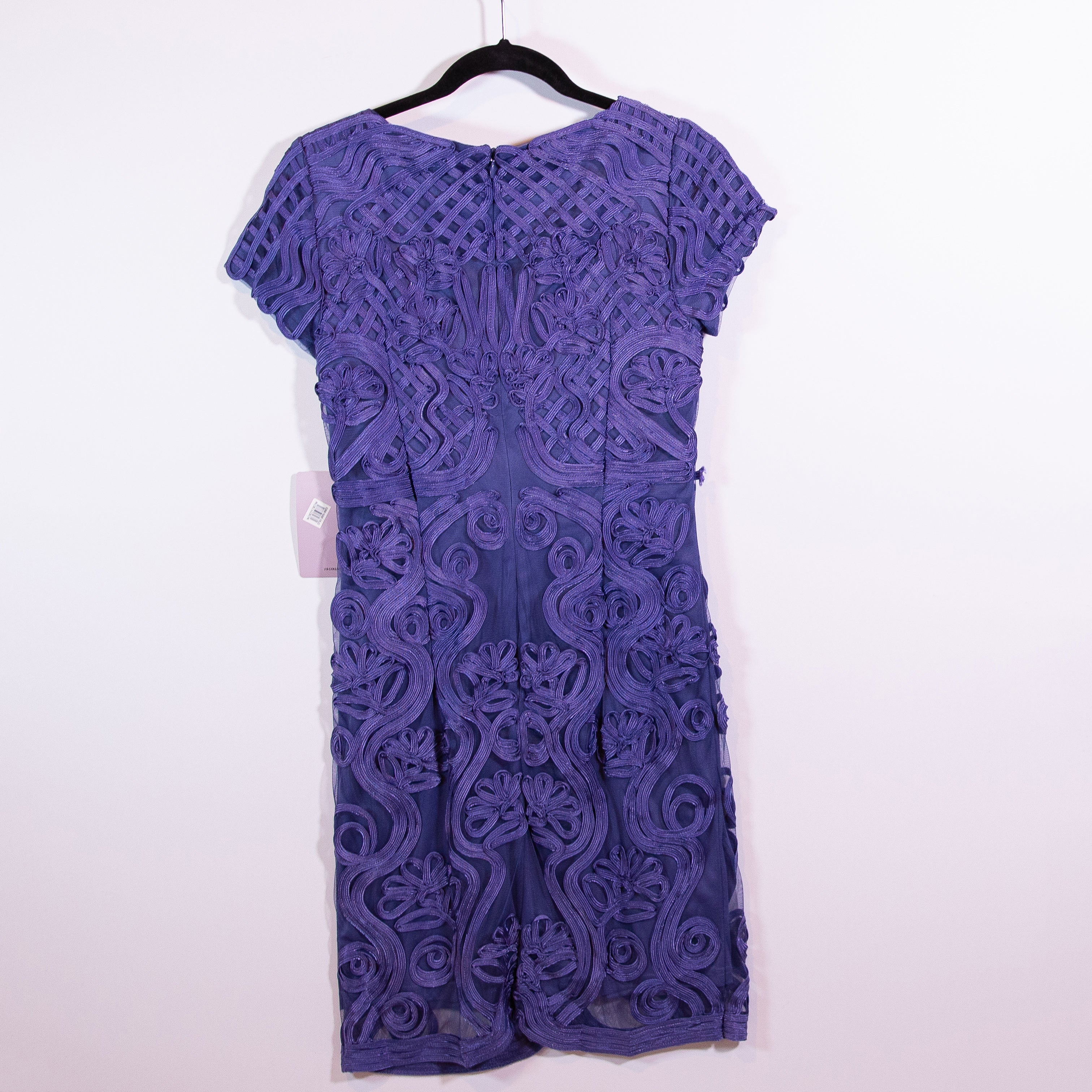 NEW JS Collection 866070 Allover Lace Applique Mini Cocktail Party Dress 2