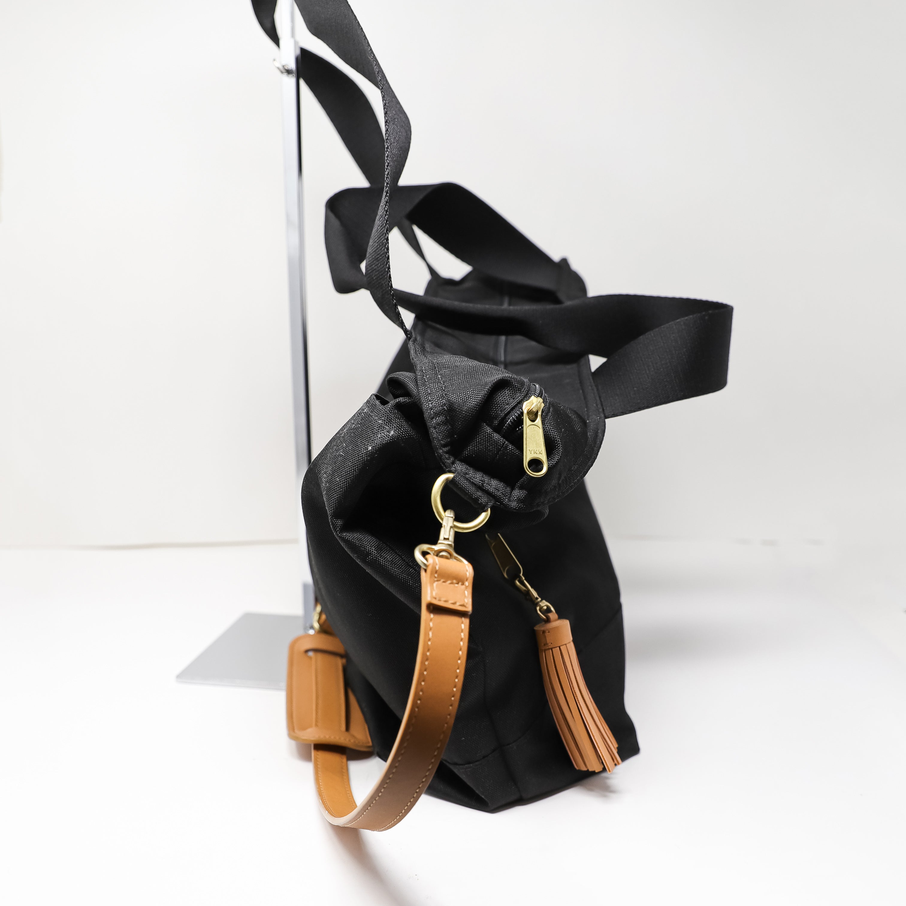 Logan And Lenora Day Tripper Canvas Weekender Travel Luggage Tote Bag Black