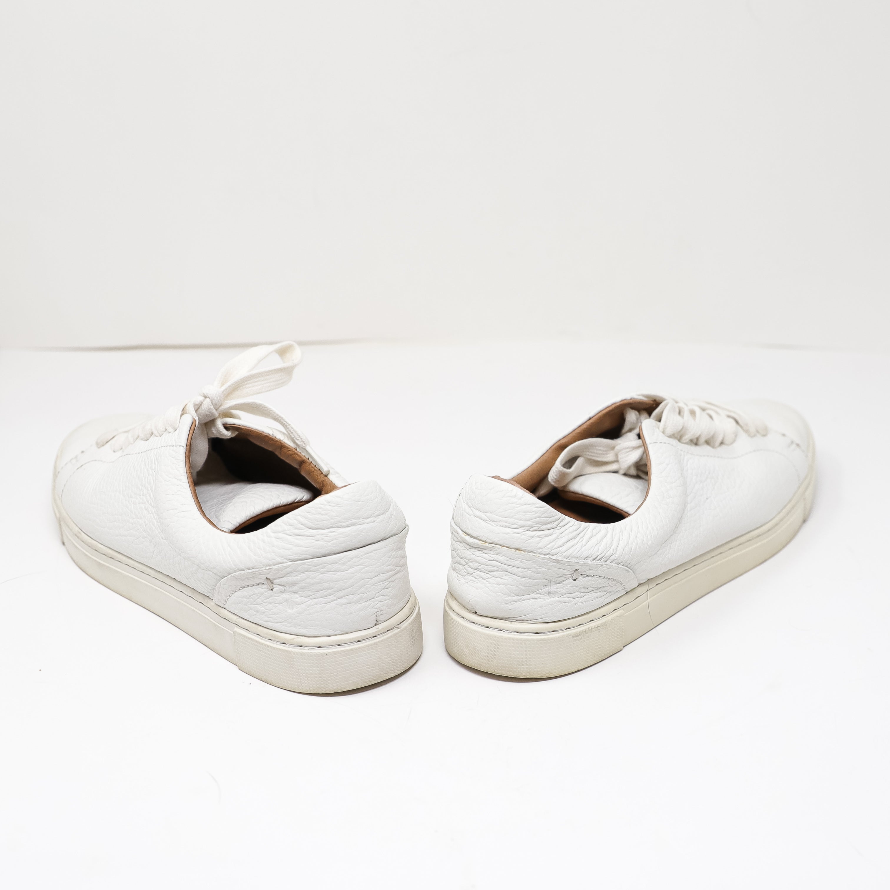 Frye Women's Ivy Genuine Leather Low Top Lace Up Casual Sneakers Shoes White 8.5