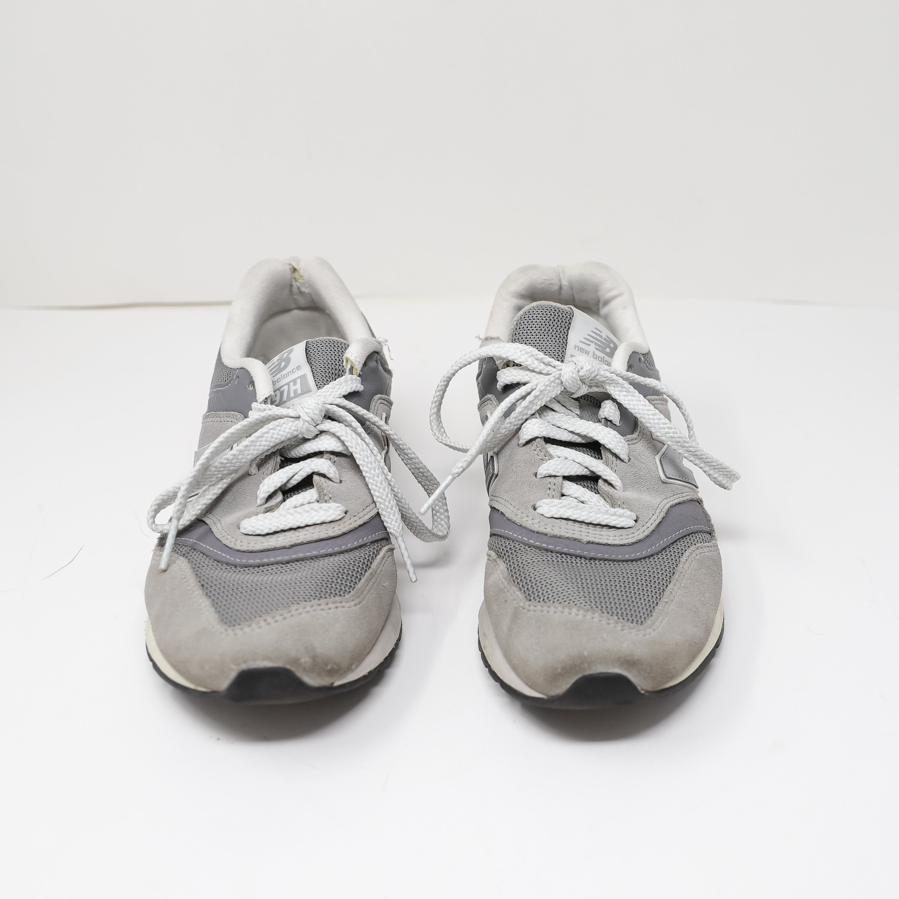 New Balance Women's Genuine Suede Mesh Low Top Lace Up Sneakers Shoes Gray 8.5