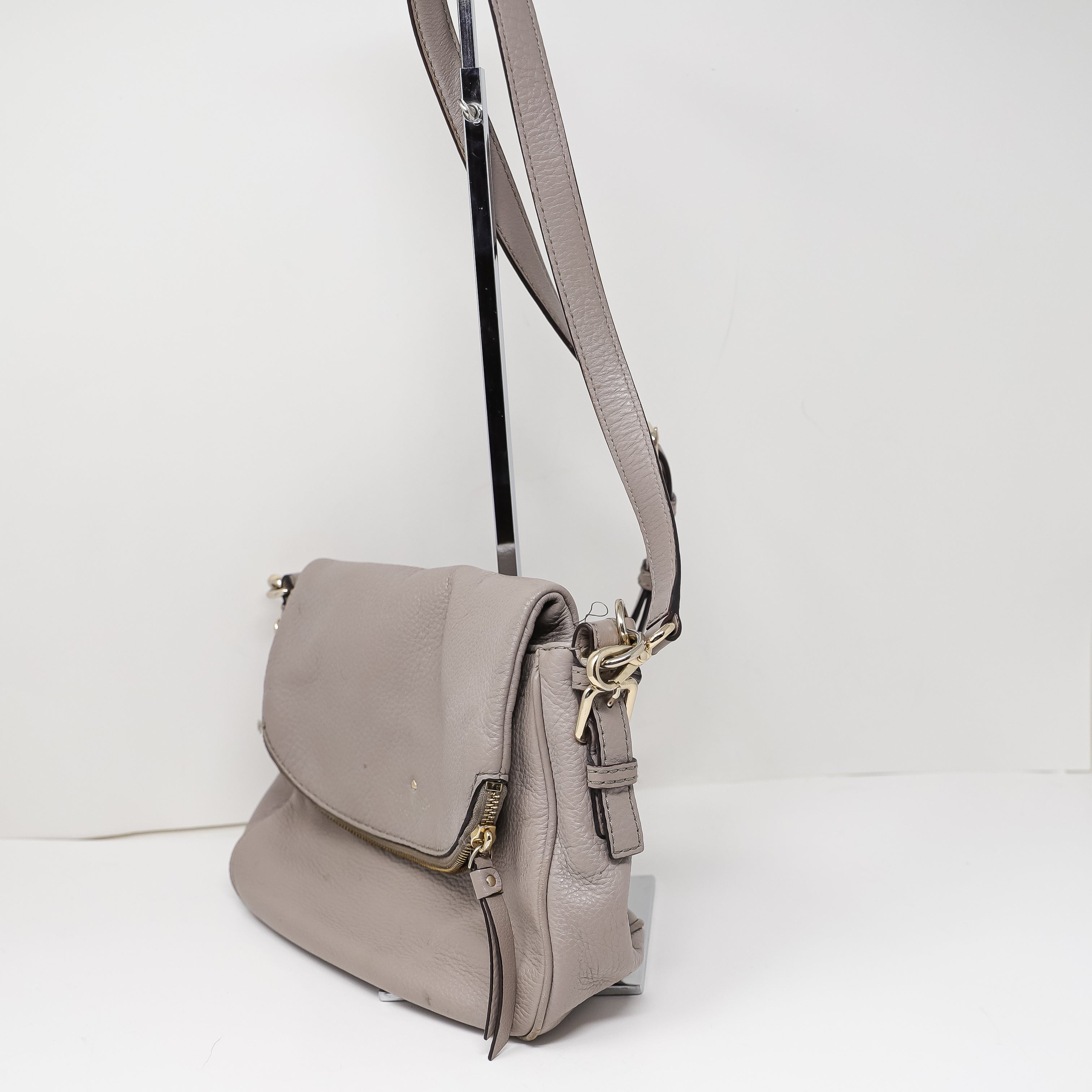 Kate Spade New York Cobble Hill Devin Satchel Foldover Crossbody Purse Bag