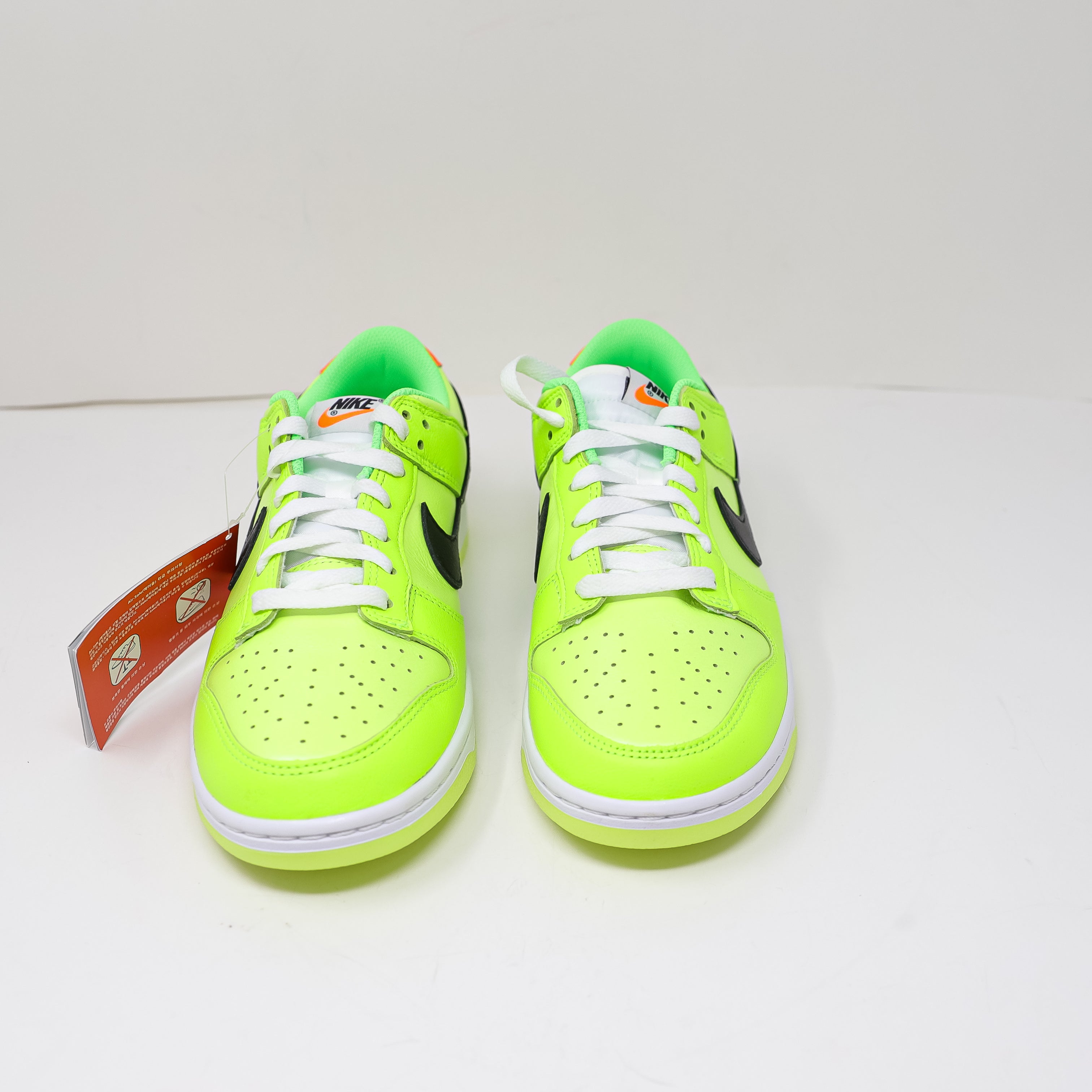 NEW Nike Dunk Low Se Glow In The Dark Volt Black Total Orange Sneakers Shoes 7.5