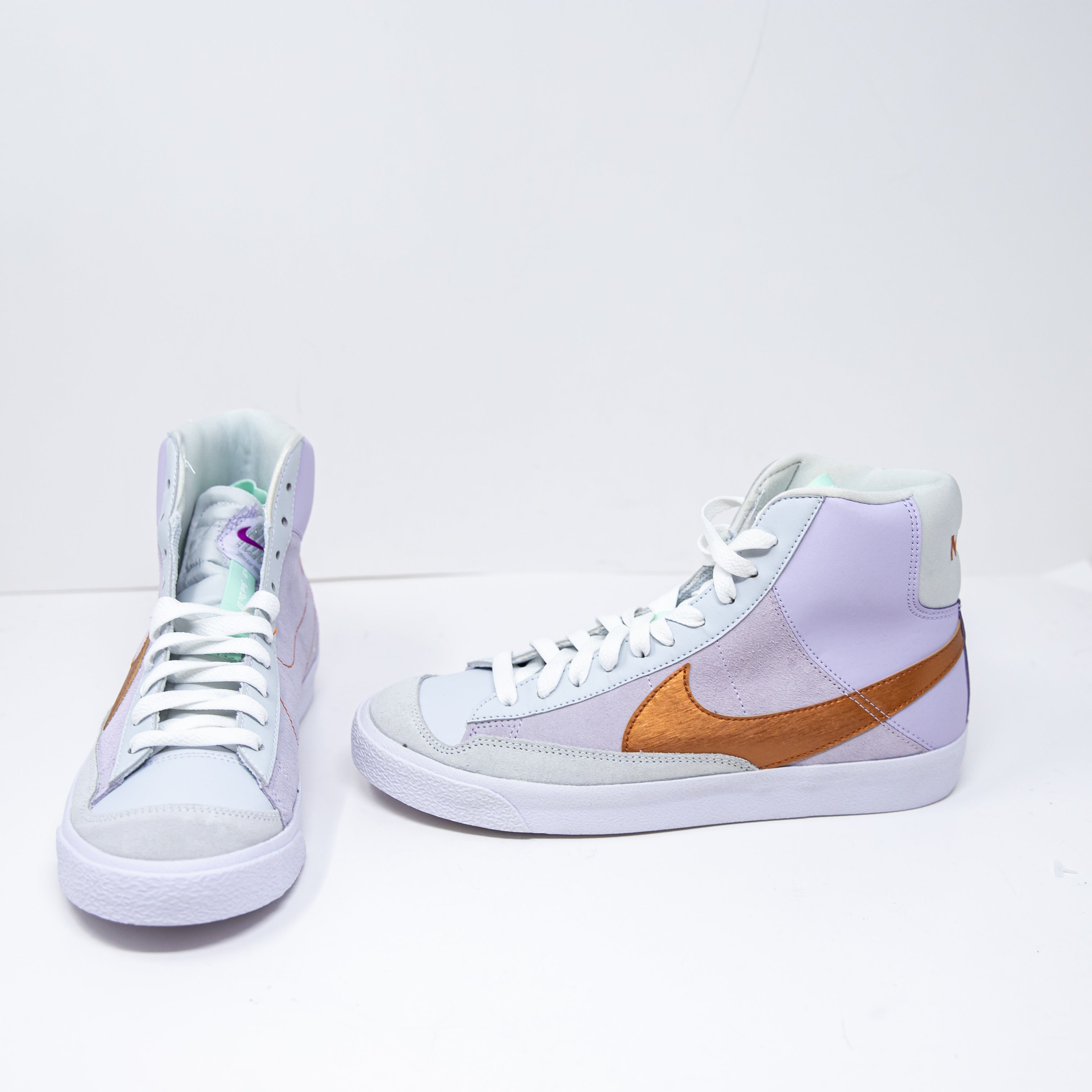 Nike Kids Mid '77 SE Hi GS Shoes Purple Copper DQ6084-500 High Top Sneakers 6Y