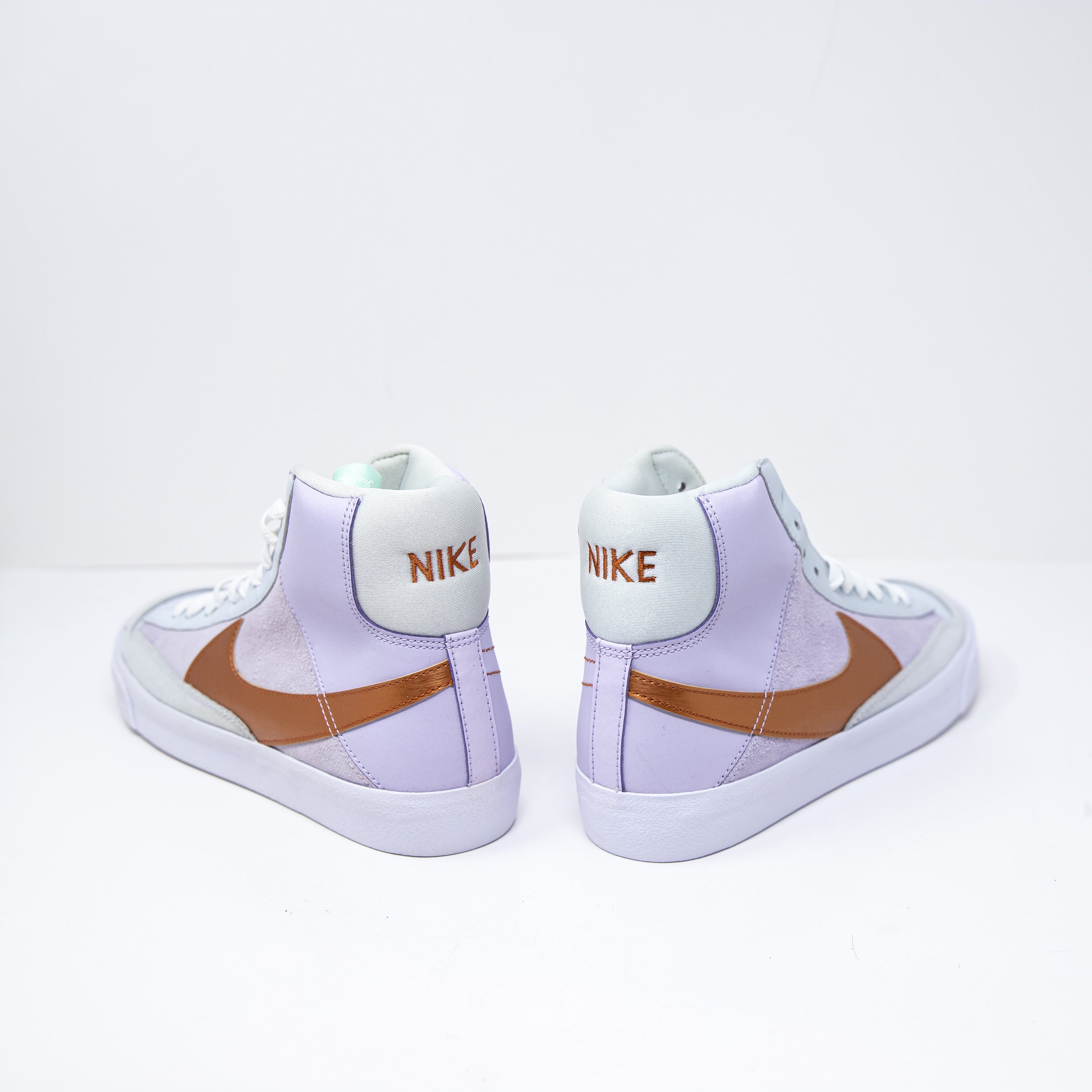 Nike Kids Mid '77 SE Hi GS Shoes Purple Copper DQ6084-500 High Top Sneakers 6Y