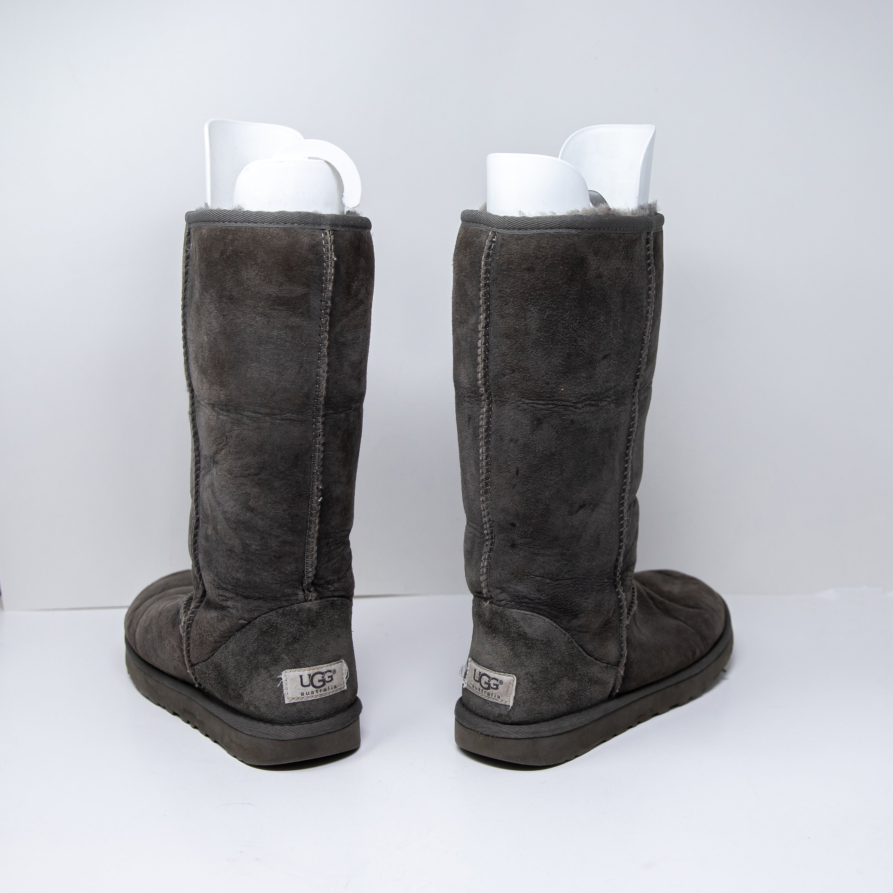 Ugg Women's Genuine Suede Shearling Lined Pull On Waterproof Snow Boots Shoes 7