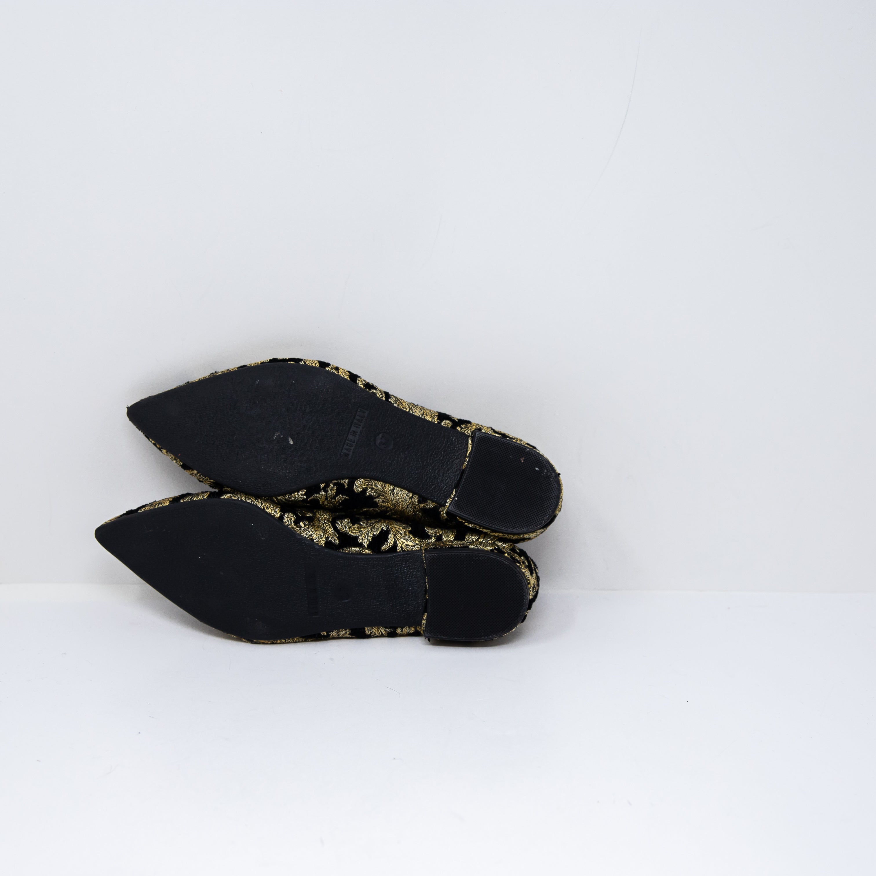 NEW Michele Lopriore Elyse Pointy Loafer Multicolor Brocade Jacquard Flat Shoes