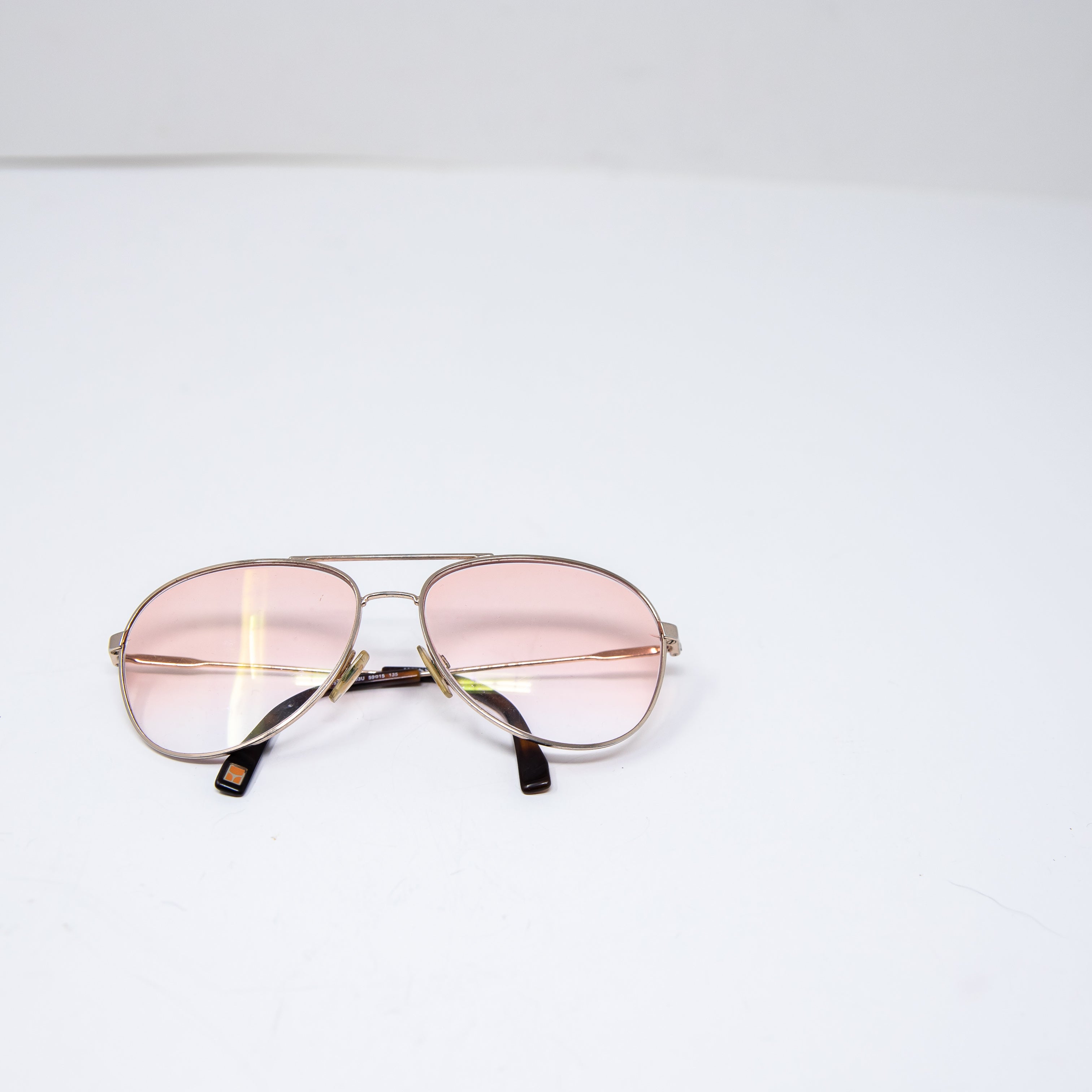 Boss Orange Gold Full Rim Oversize Lenses Gradient Copper Aviator Sunglasses