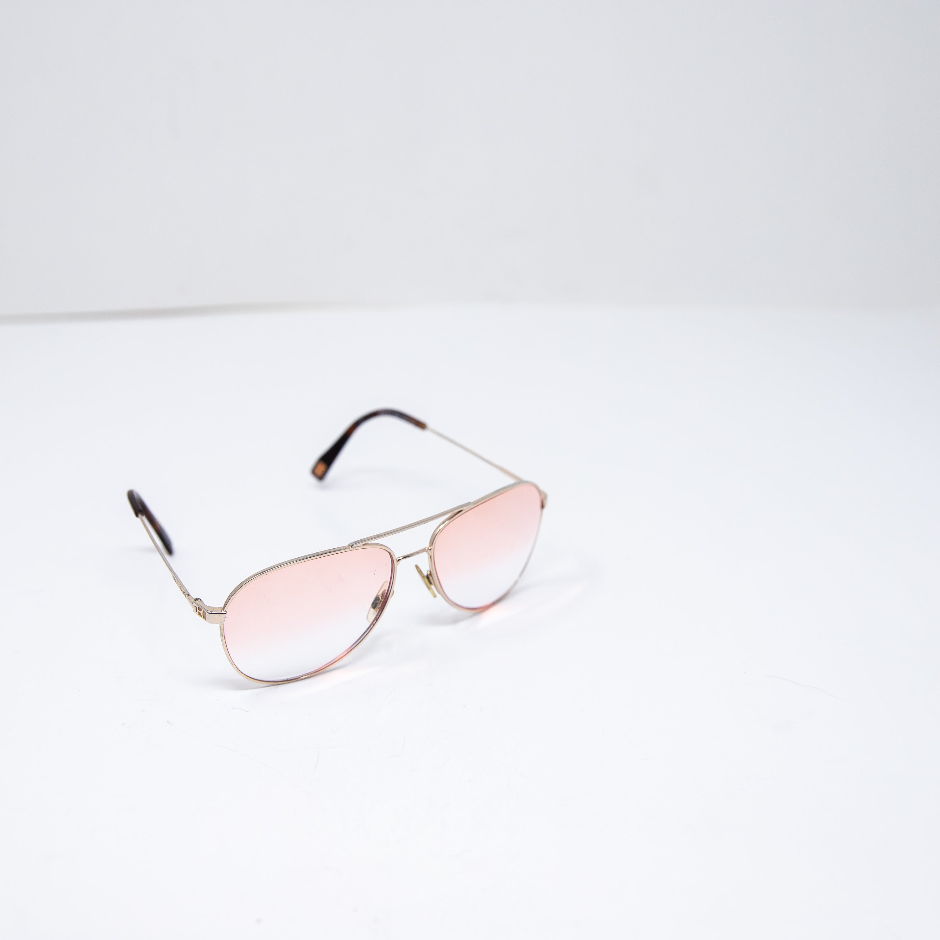 Boss Orange Gold Full Rim Oversize Lenses Gradient Copper Aviator Sunglasses