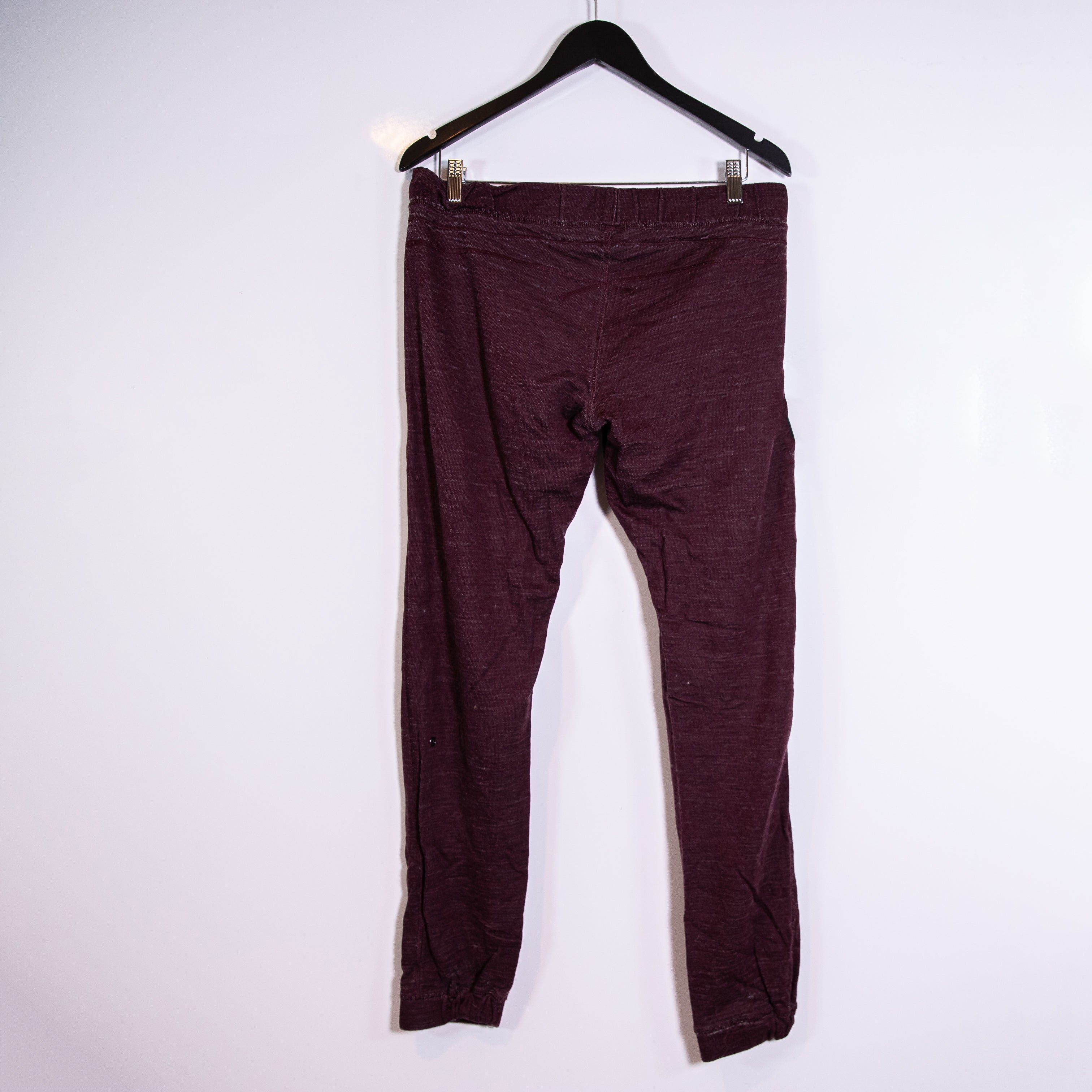 Lululemon Women's Cotton Mid Rise Cropped Ankle Jogger Sweatpants Purple 8