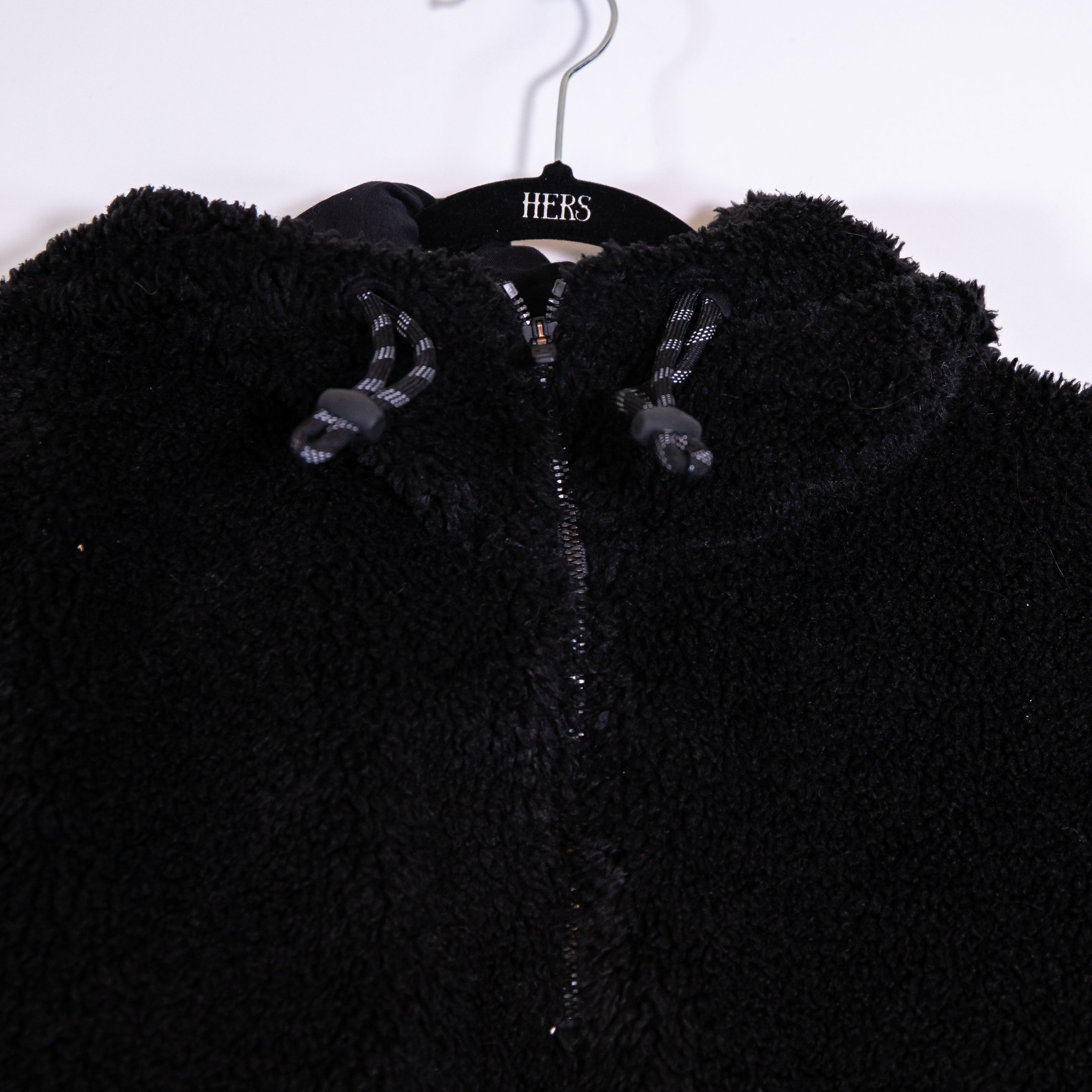 Lululemon Women's Textured Fleece Teddy Furry 1/2 Zip Pullover Hoodie Sweater 6