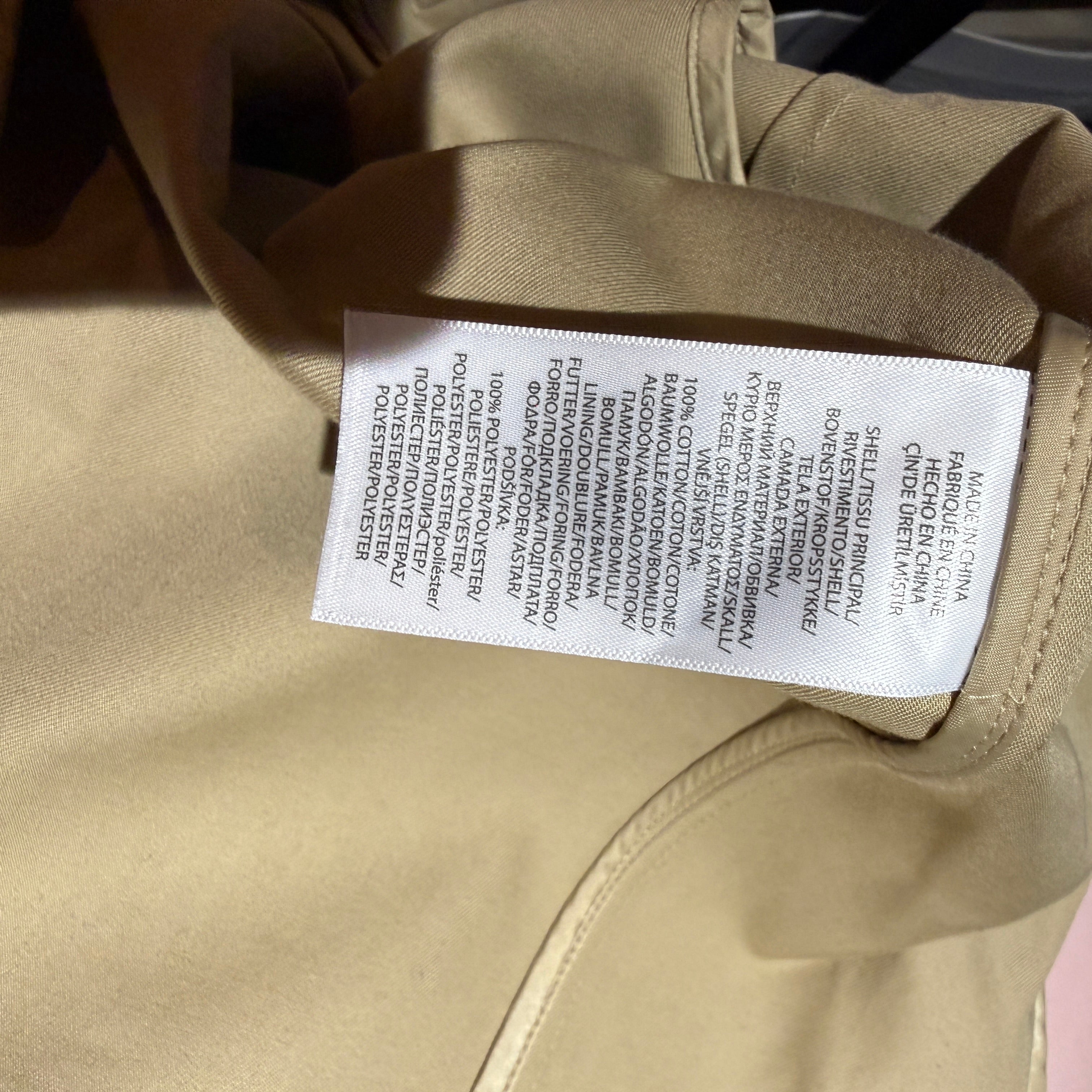 Polo Ralph Lauren Women's Cotton Twill Collared Midi Trench Coat Jacket Medium