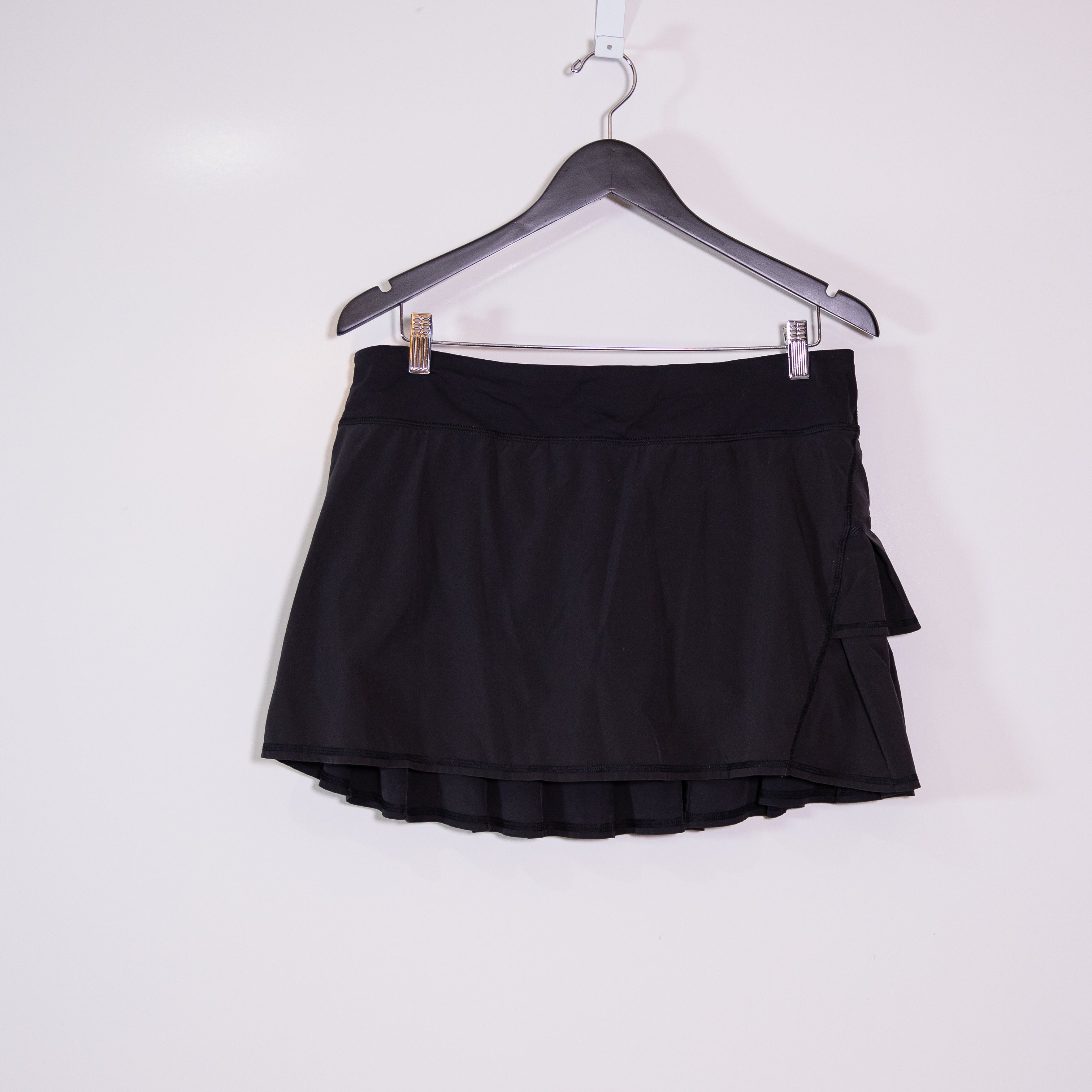 Lululemon Women's Run: Pace Setter Athletic Work Out Tennis Mini Skirt Black 10