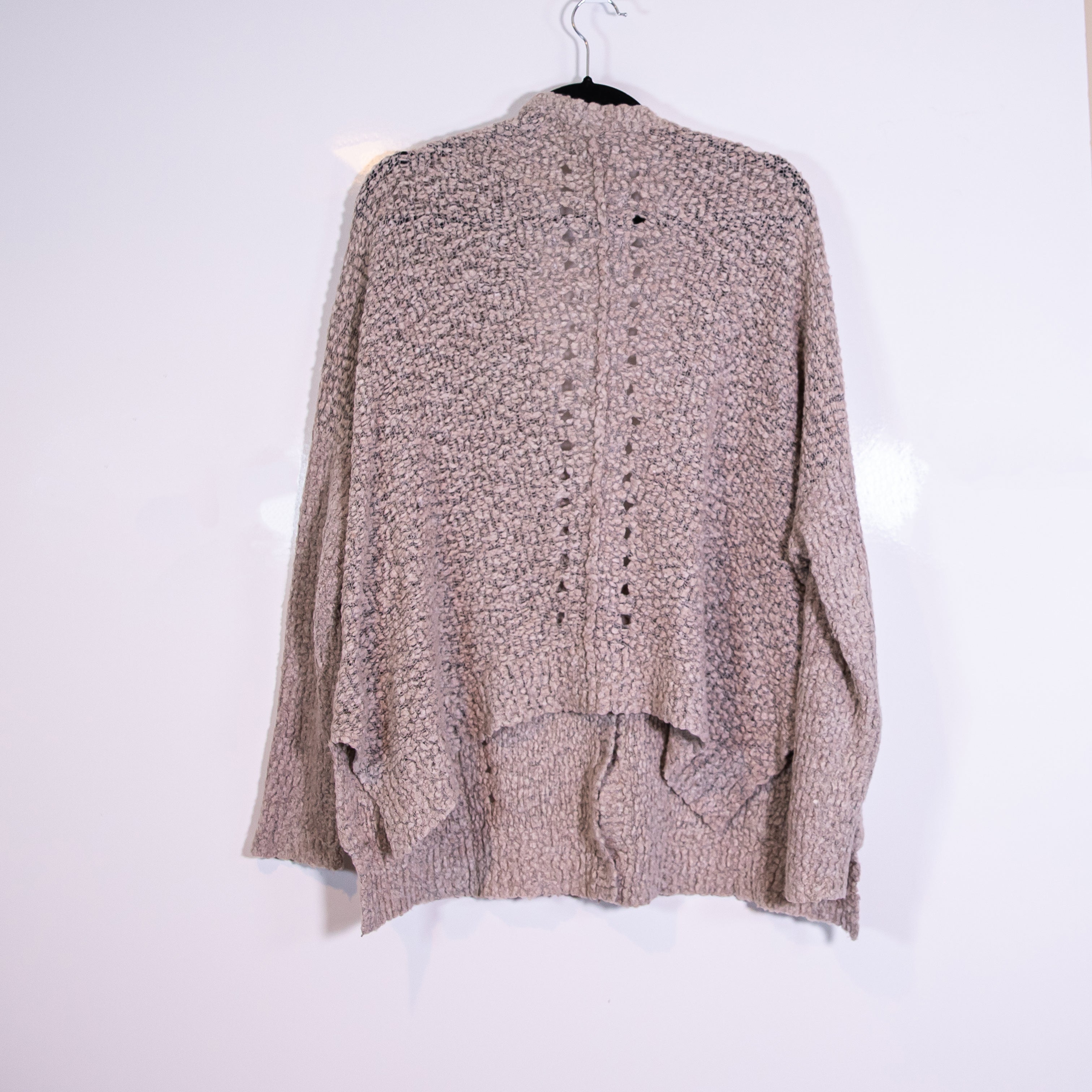 Free People Fall Friend Wool Blend Stretch Knit Button Front Cardigan Sweater M