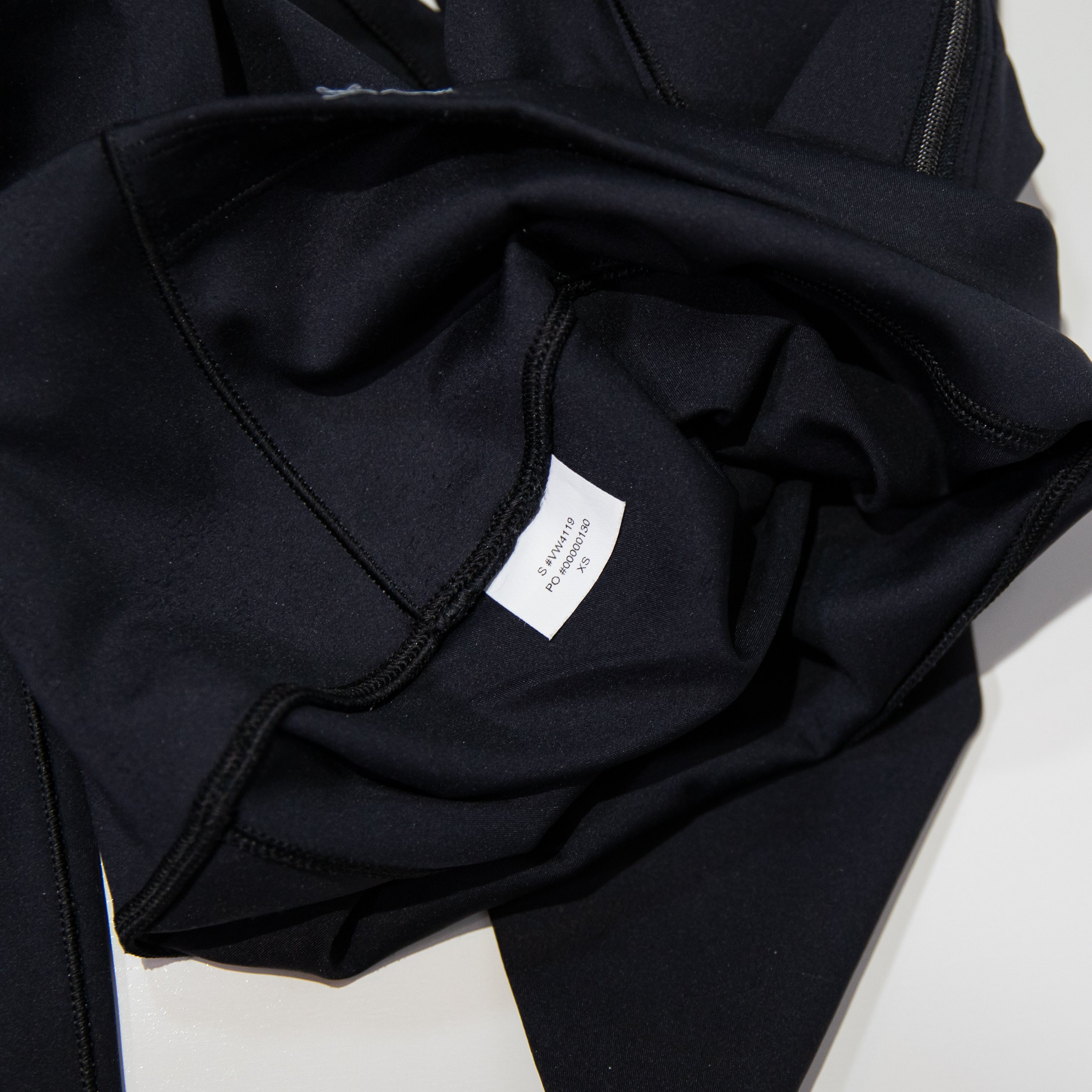 Vuori Women's Evolve Zipped High Rise Athletic Work Out Leggings Uplift Black XS