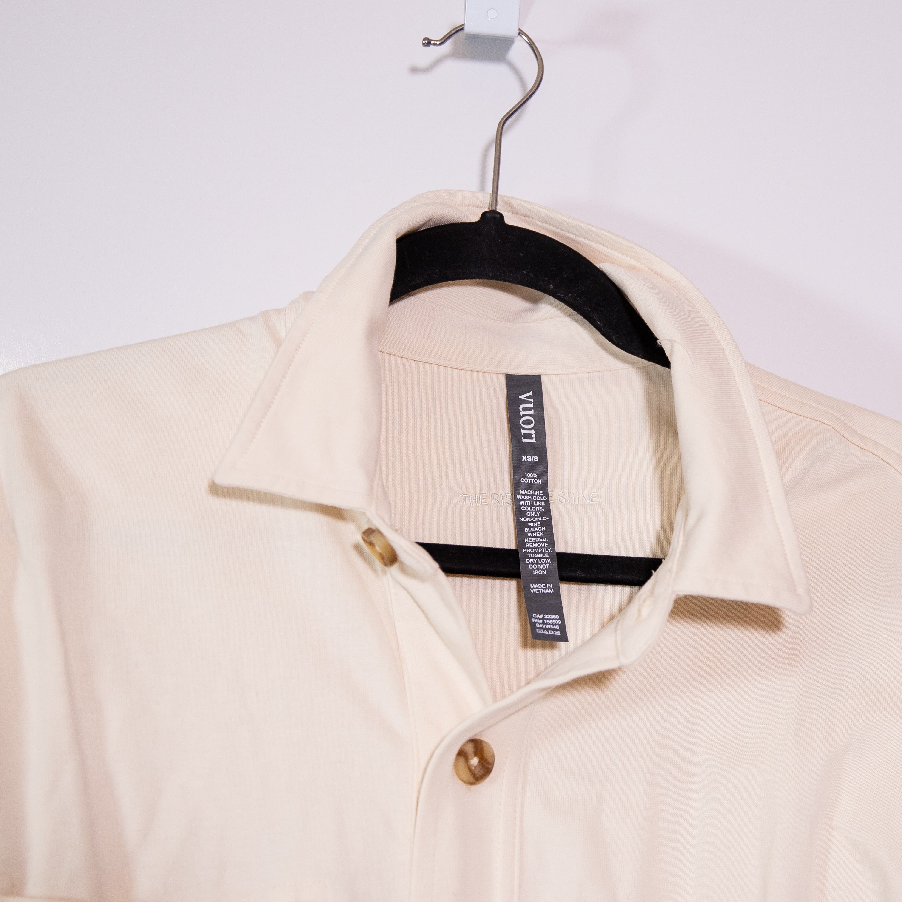 Vuori Women's Mackenzie Cotton Collared Long Sleeve Button Down Shirt Jacket