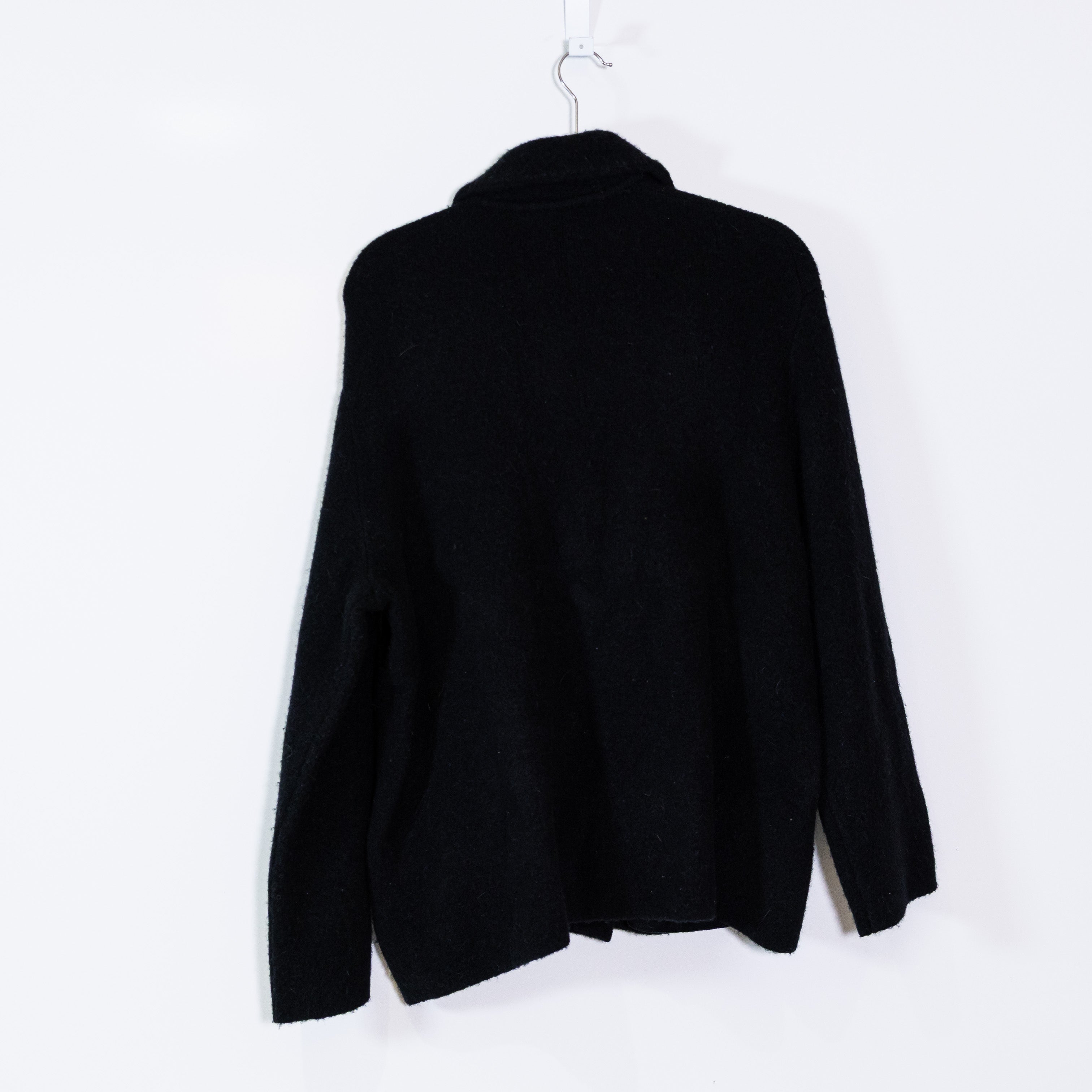 Vince Women's Wool Alpaca Blend Stretch Knit Button Collared Cardigan Sweater L