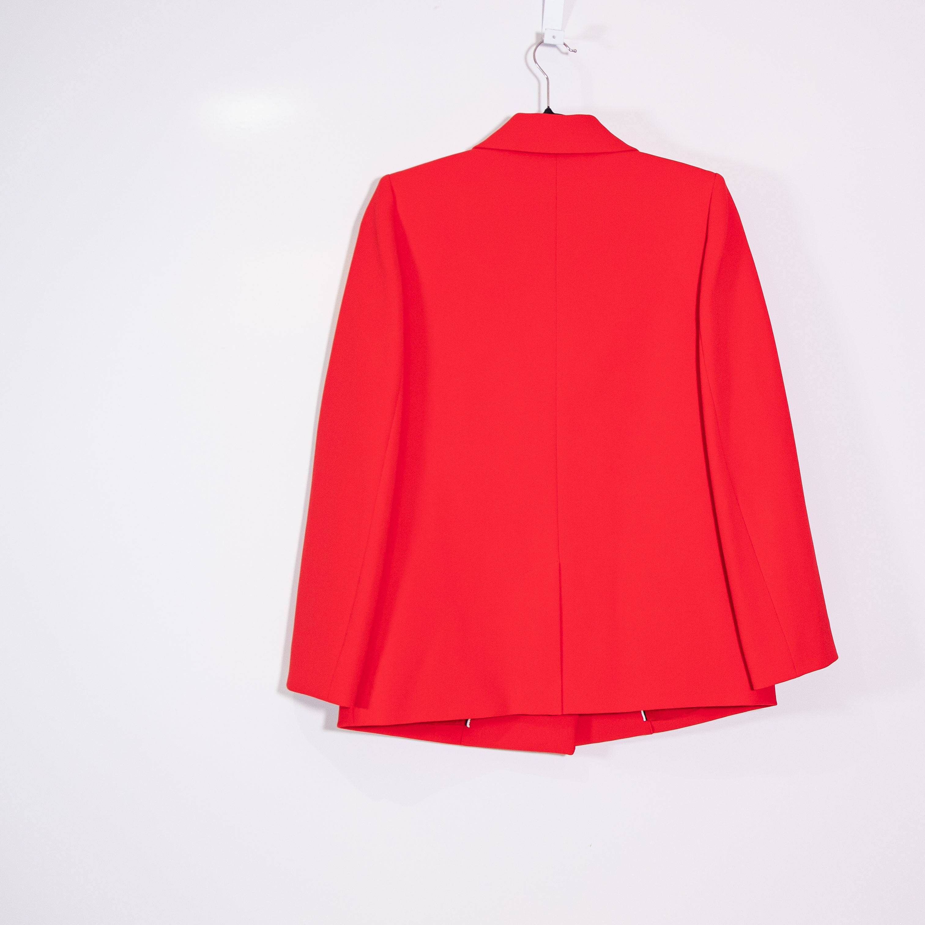 NEW Kate Spade Mainline Tech Twill Double Breasted Blazer Jacket Engine Red 0