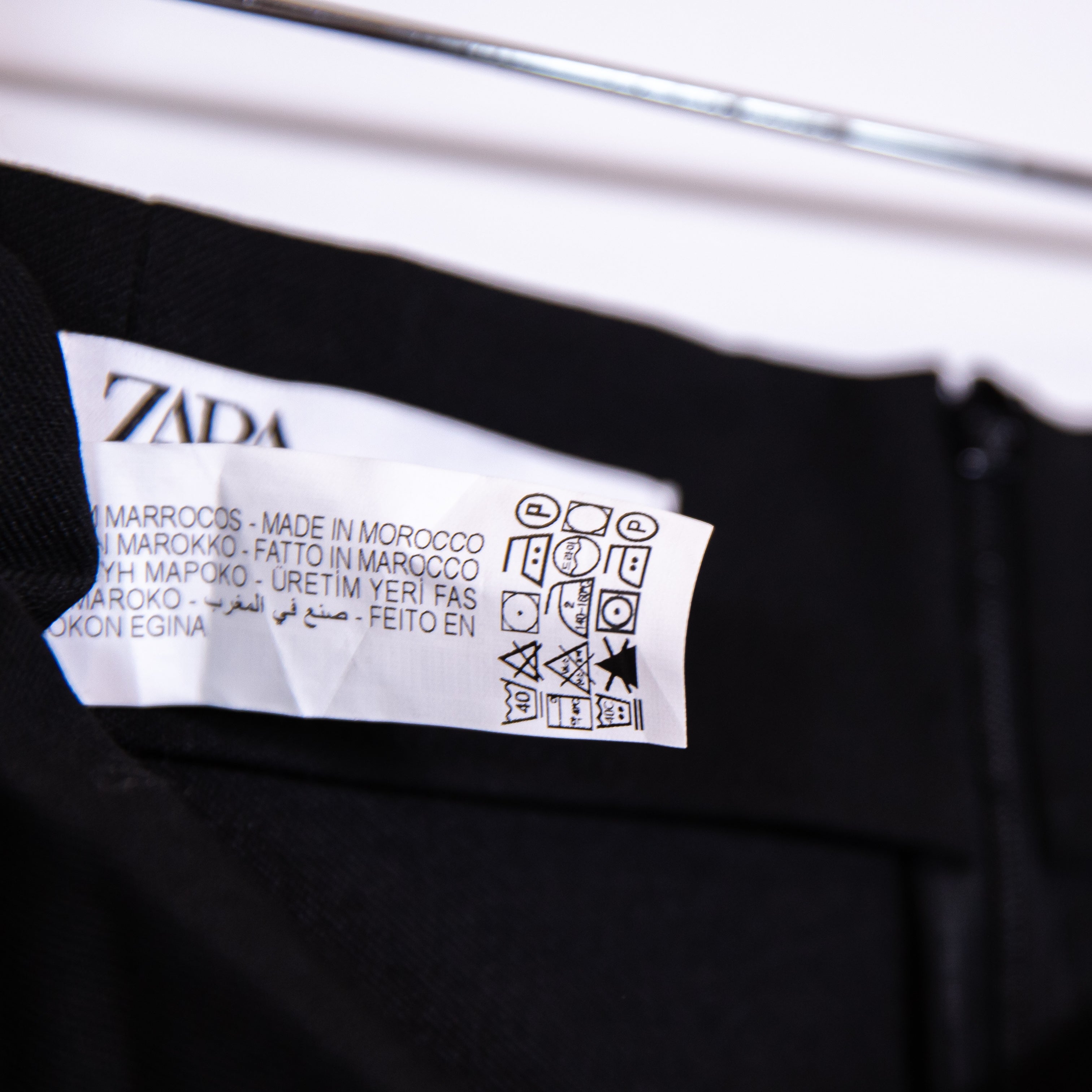 Zara Crepe Ruched Drape High Thigh Slit Straight Skirt Solid Black XS