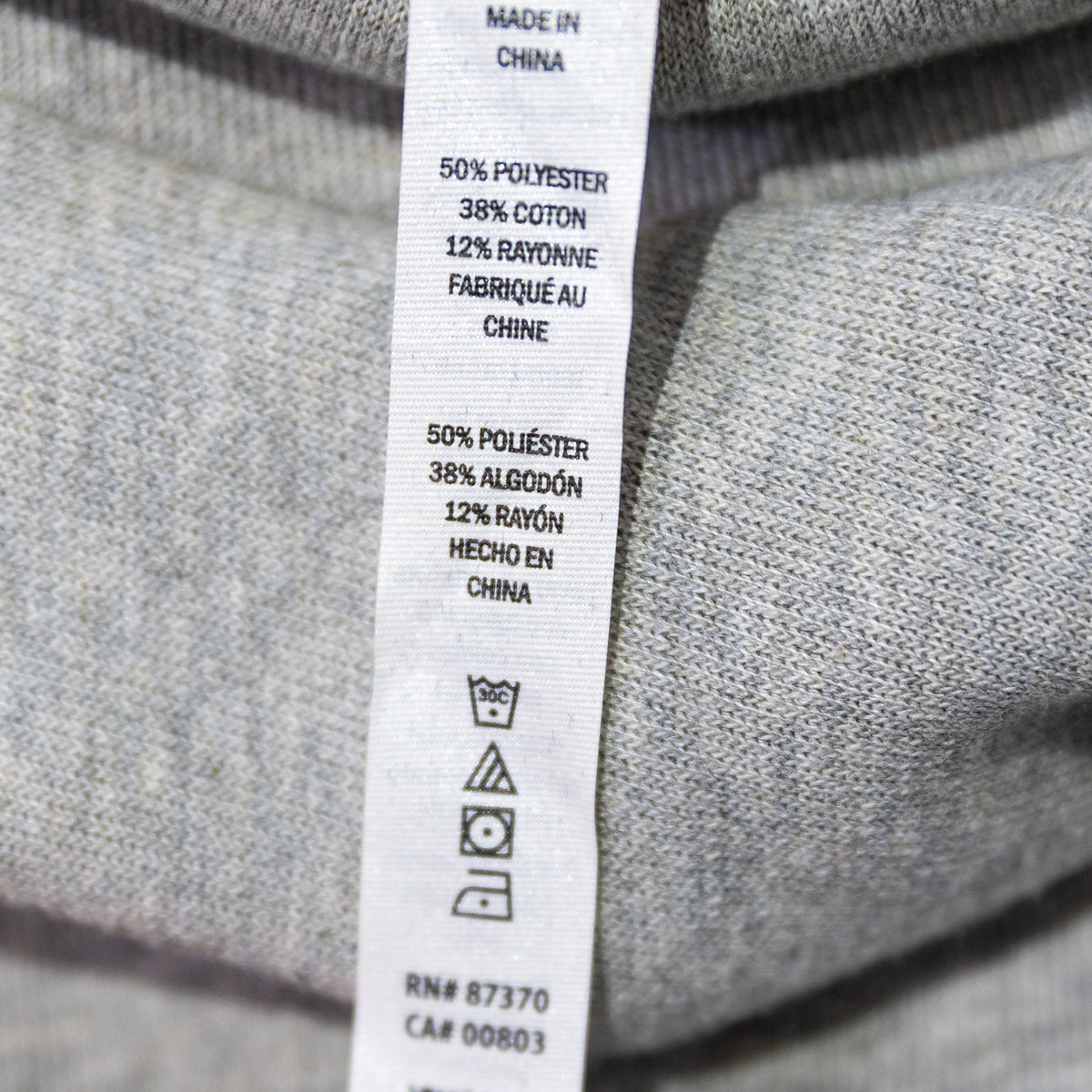 Alo Soleil Cotton Blend Turtleneck Cropped Pullover Long Sleeve Sweater Gray S