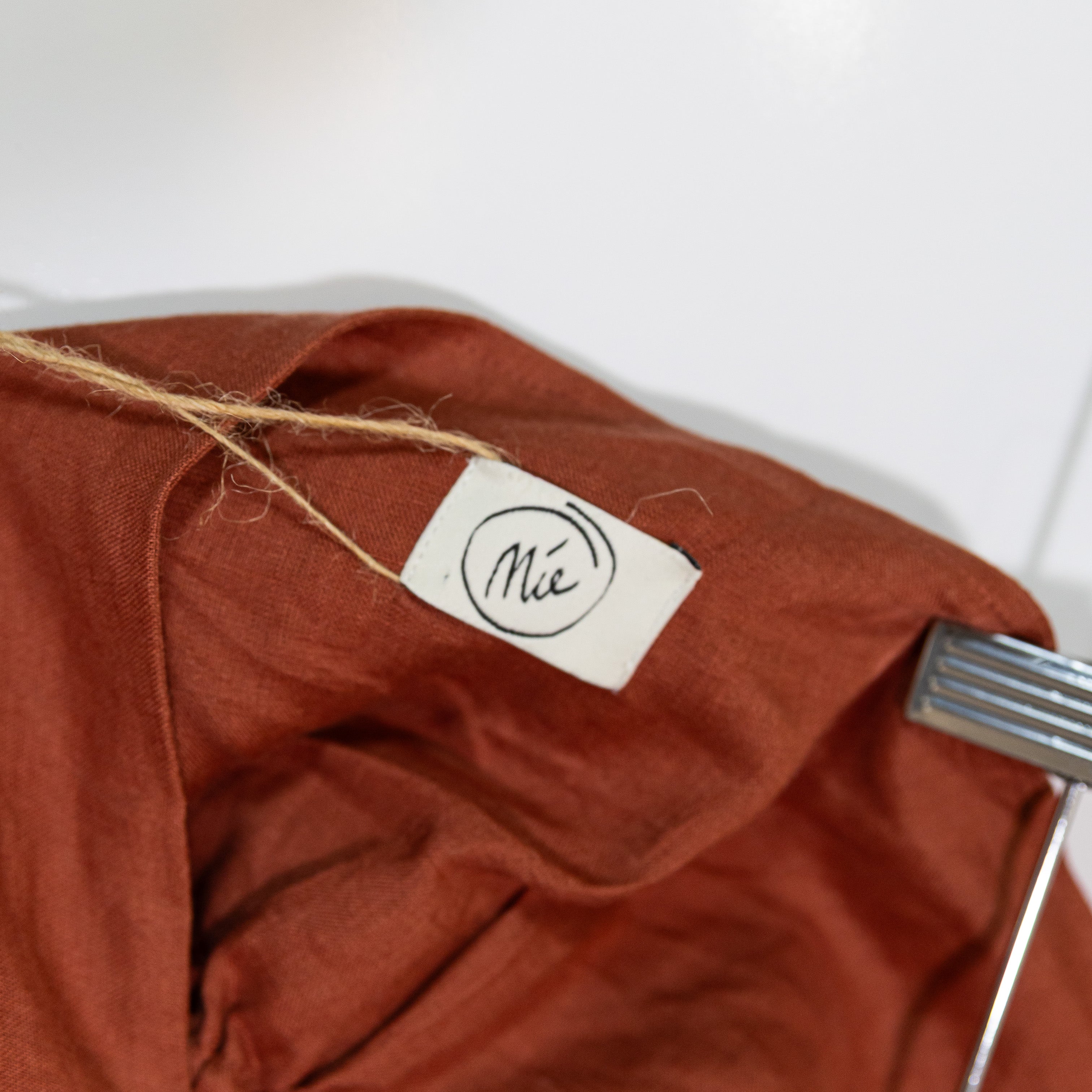 NEW Mie Zinkata Lightweight Woven Linen Blouse Shirt Top Small