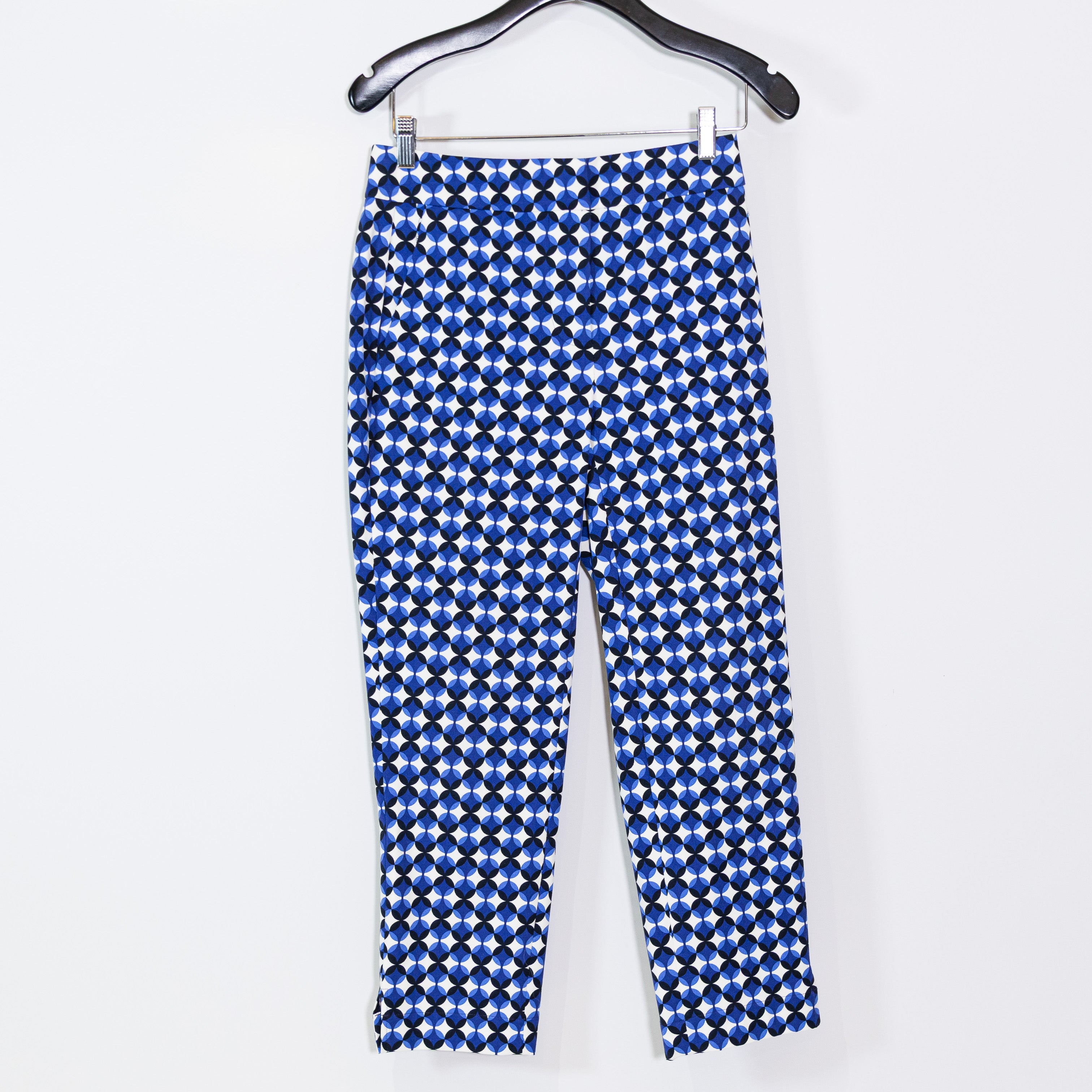 NEW Kate Spade Patio Tile Doris Cotton Blend Straight Leg Ankle Crop Pants 2