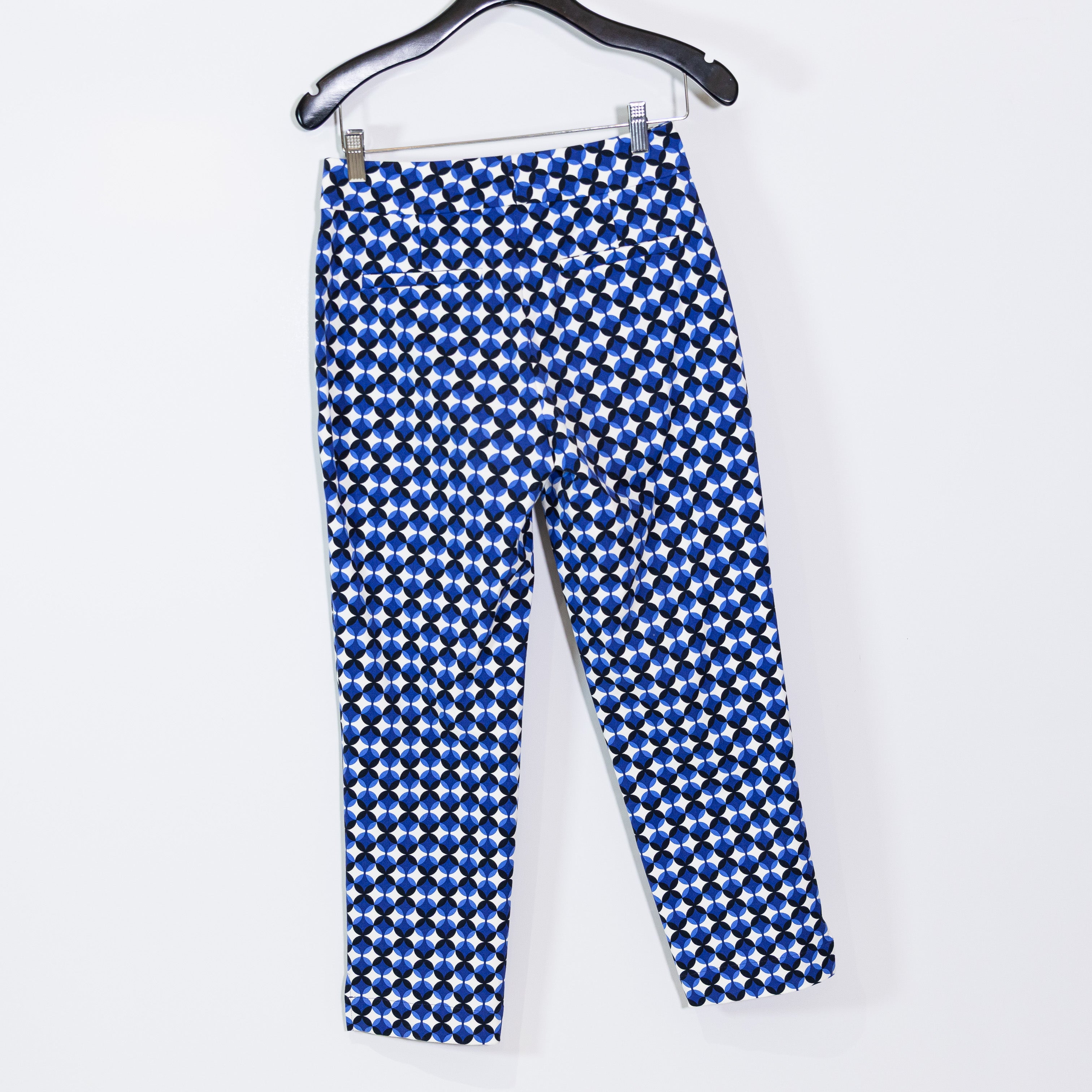 NEW Kate Spade Patio Tile Doris Cotton Blend Straight Leg Ankle Crop Pants 2