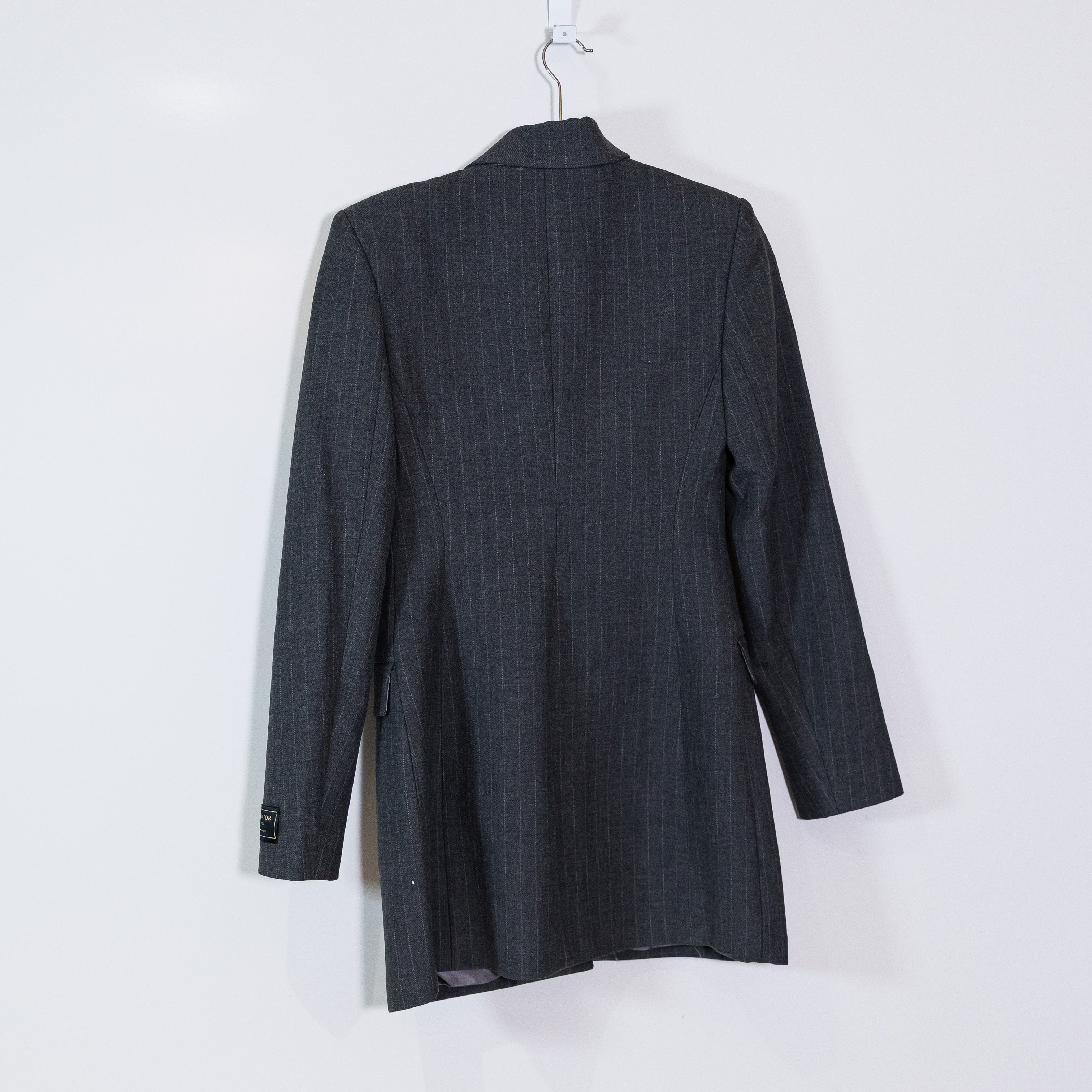 NEW Babaton Aritzia Autograph Structured Hourglass Fit Mini Blazer Dress Gray 4
