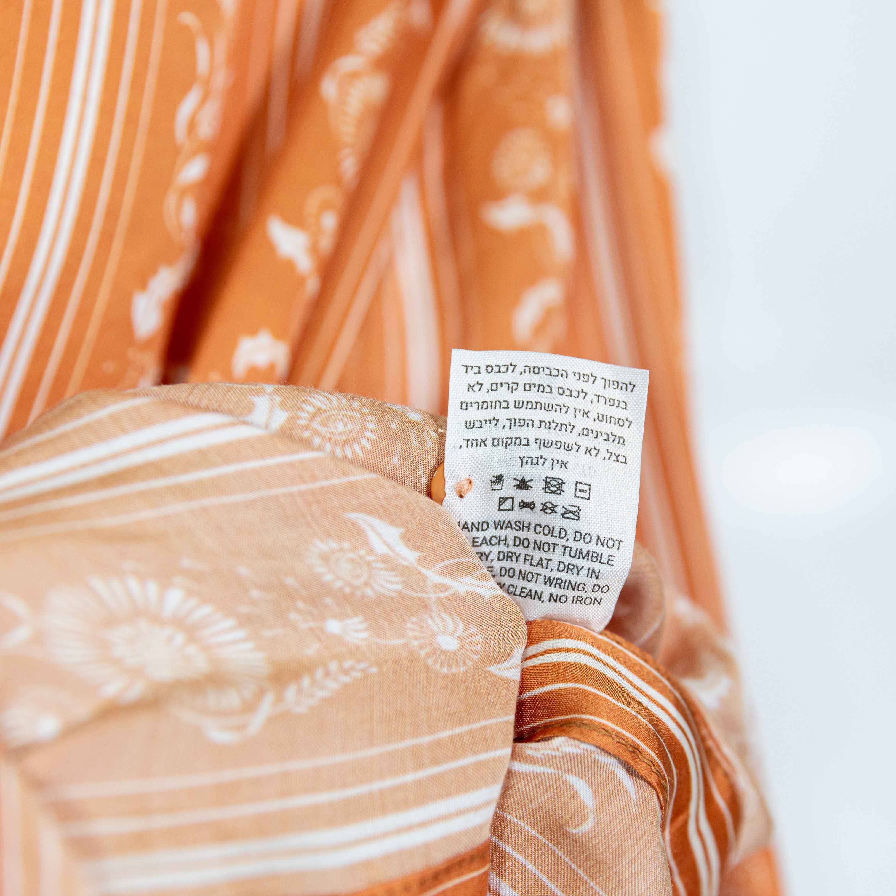 NEW Sabina Musayev Event Button Front Collared Satin Orange Print Top Dress M