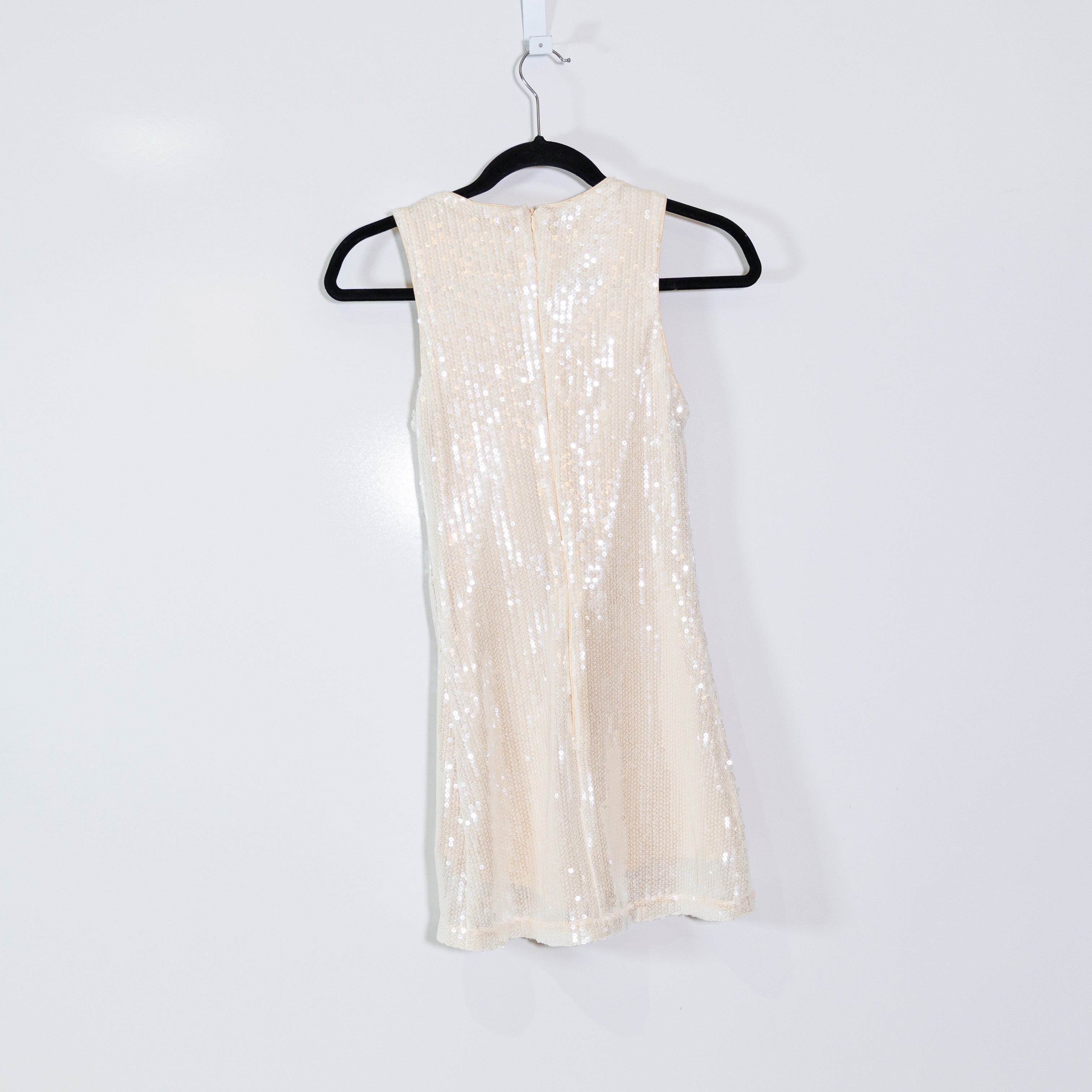 NEW Princess Polly Yumiko Sequin Embellished Mini Romper Champagne Sparkle 4