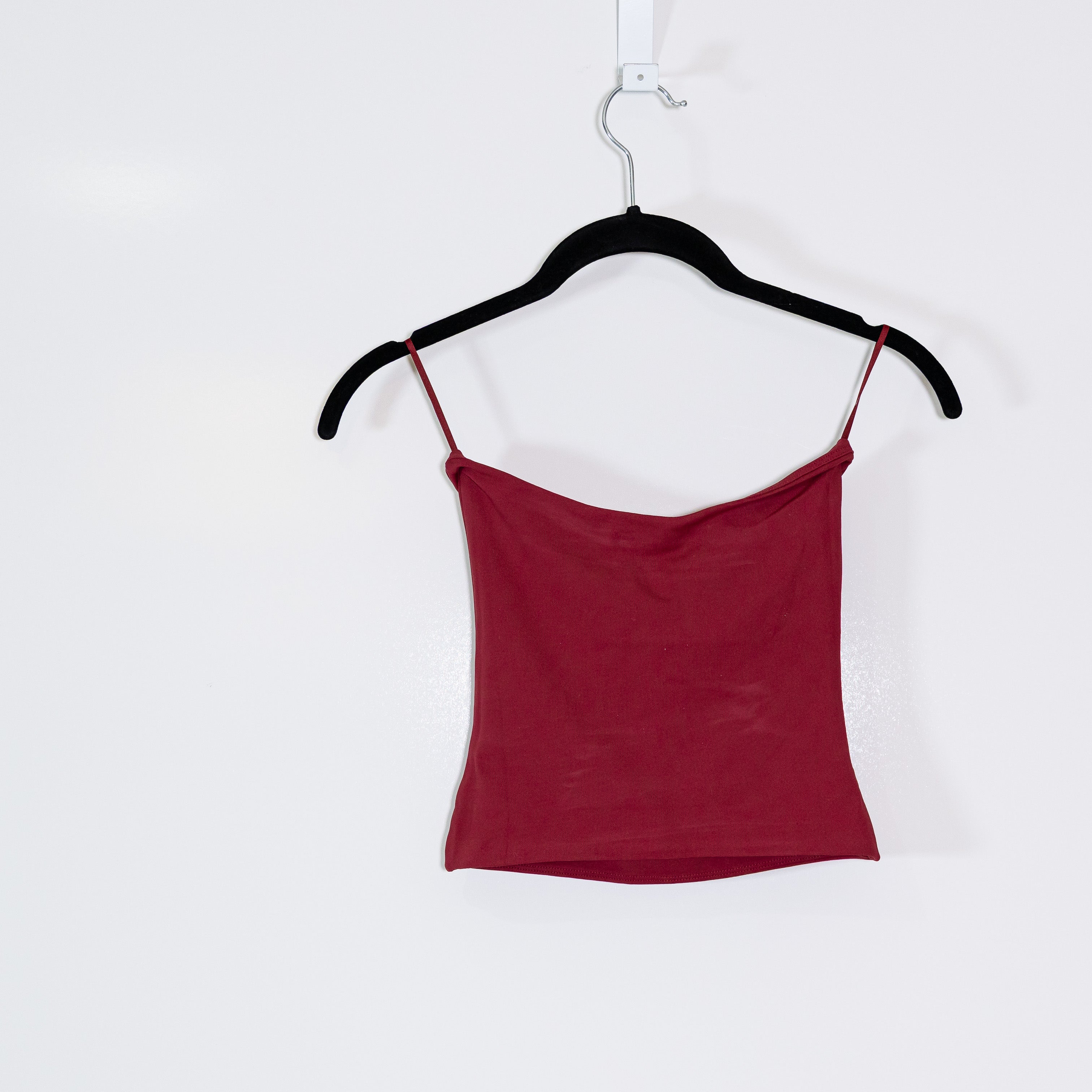 NEW Aritzia Contour Layering Piece Strapless Tube Tank Top Dark Ruby Red XS