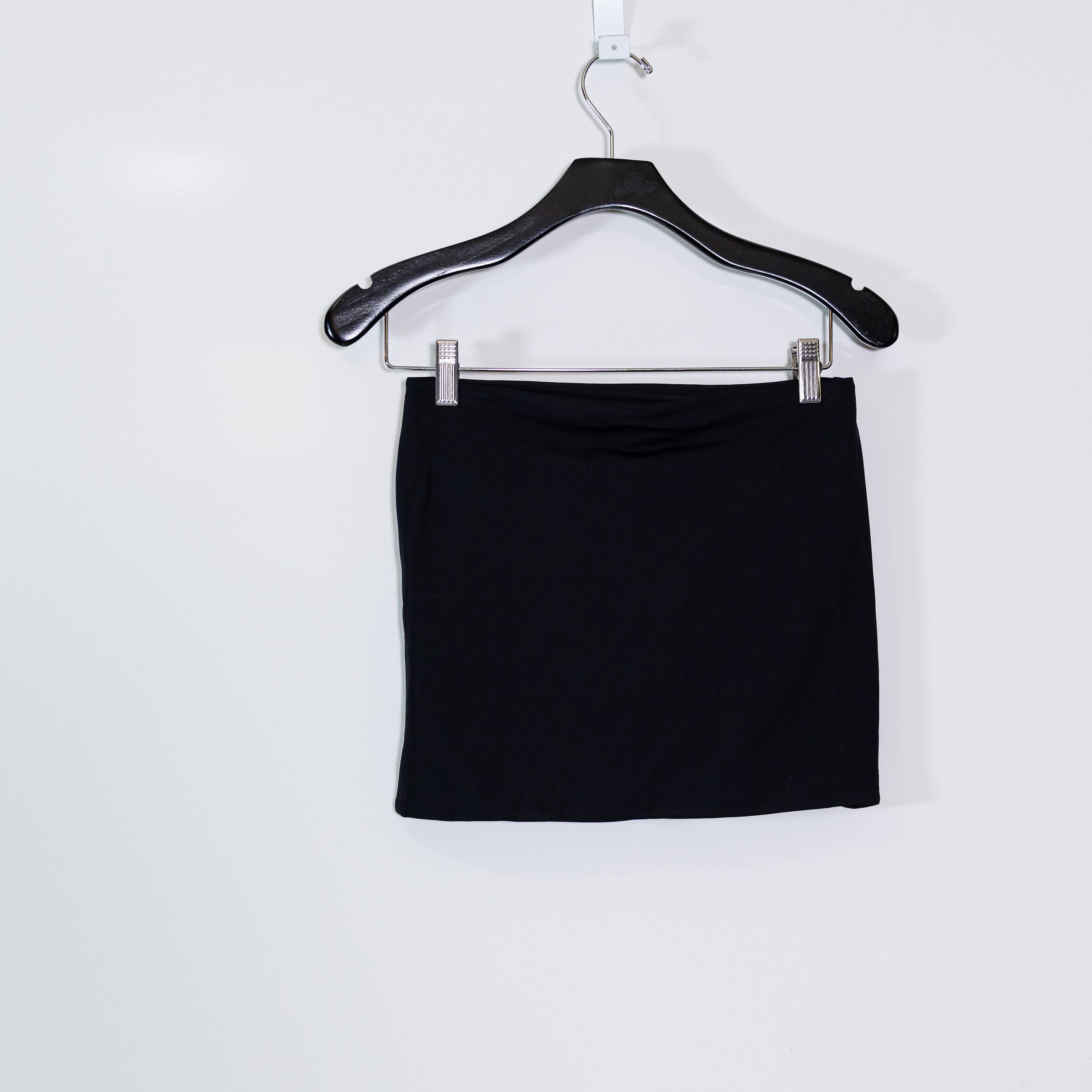 NEW Aritzia Contour Original Enrich Second Skin Micro Tube Mini Skirt Black S