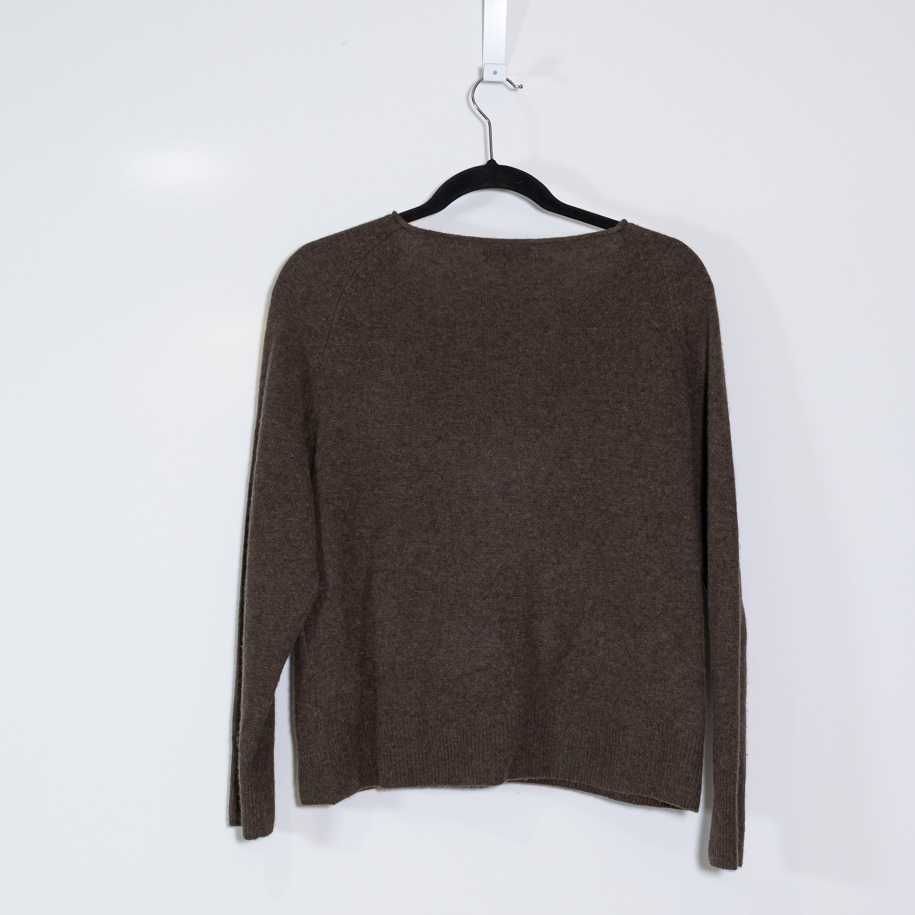 Quince Women's Mongolian Cashmere Knit Stretch Boatneck Roll Collar Sweater XS