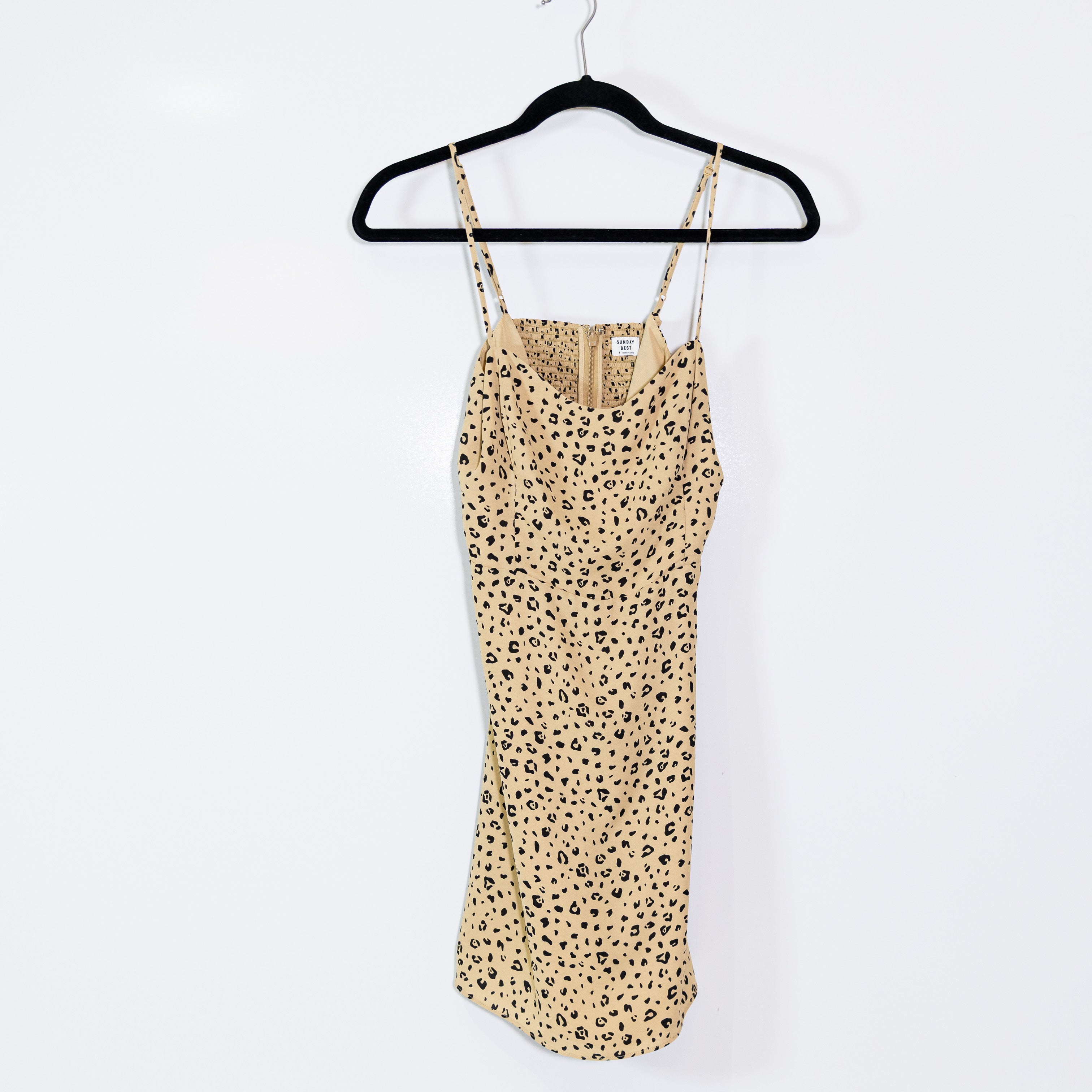 Aritzia Sunday Best Animal Cheetah Leopard Print Pattern Chiffon Slip Mini Dress